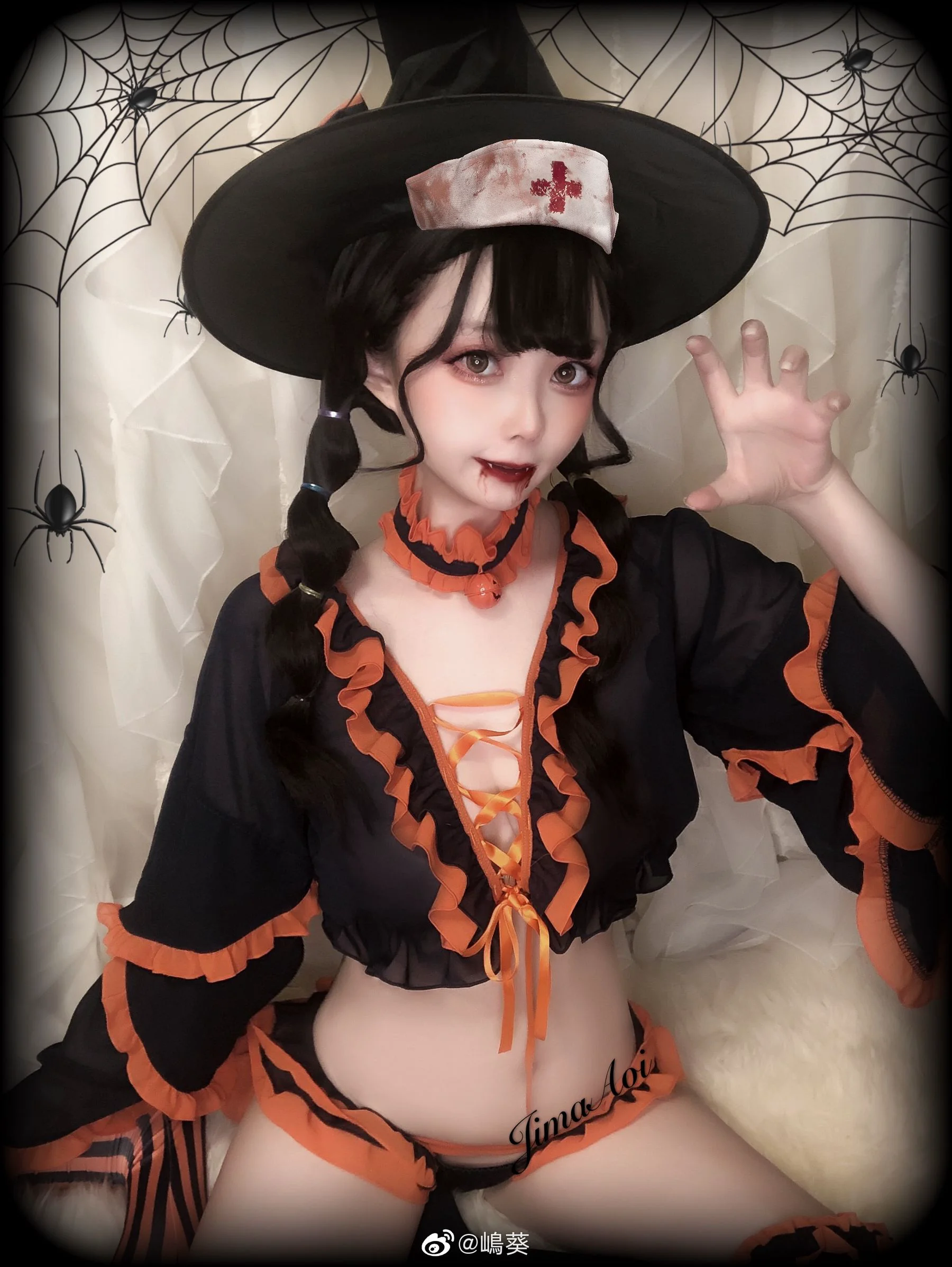 微博美女嶋葵 《万圣节小恶魔》 写真集 - 爱照片