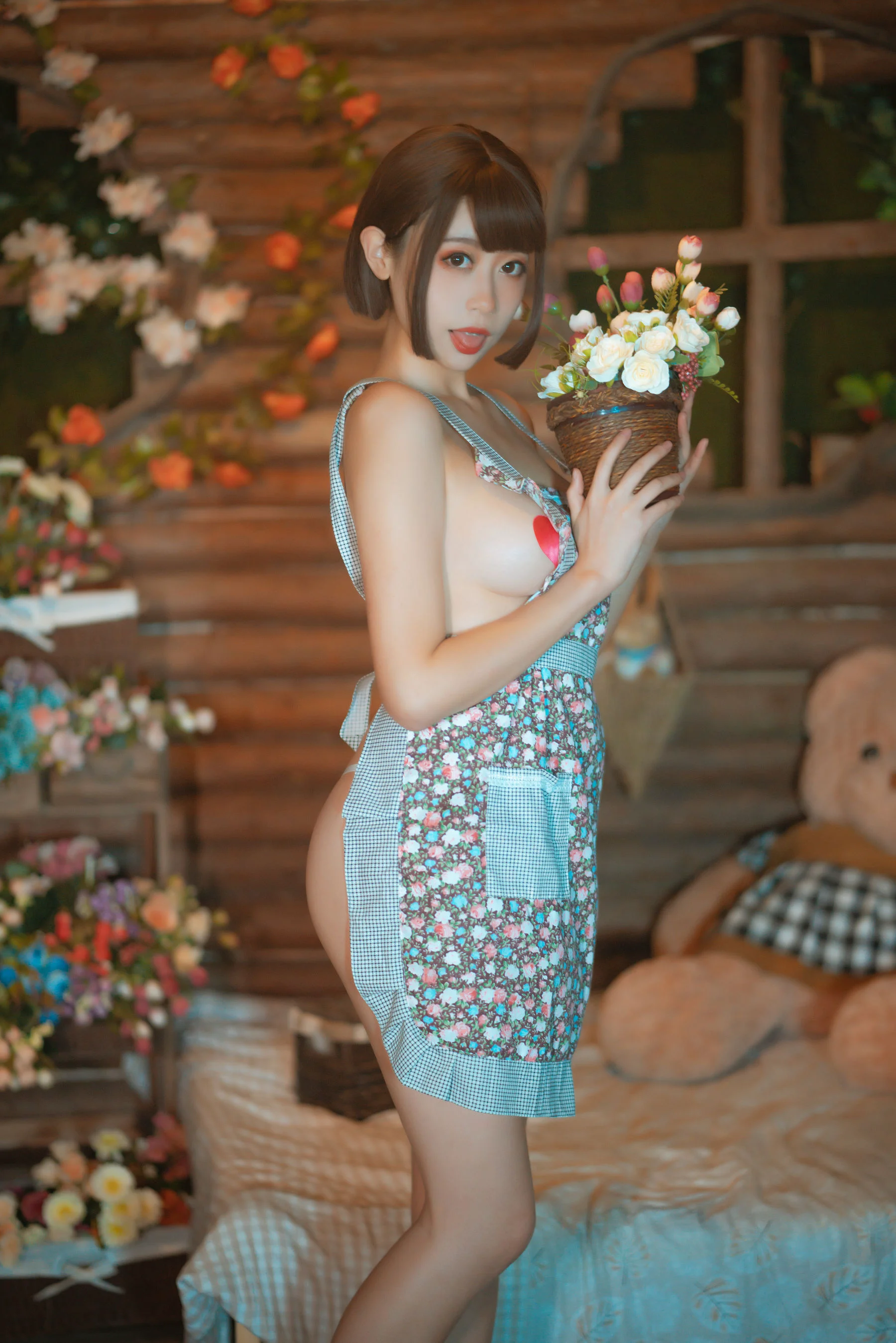 萌妹奈汐酱nice 《勤劳的老板娘》 写真集 - 爱照片