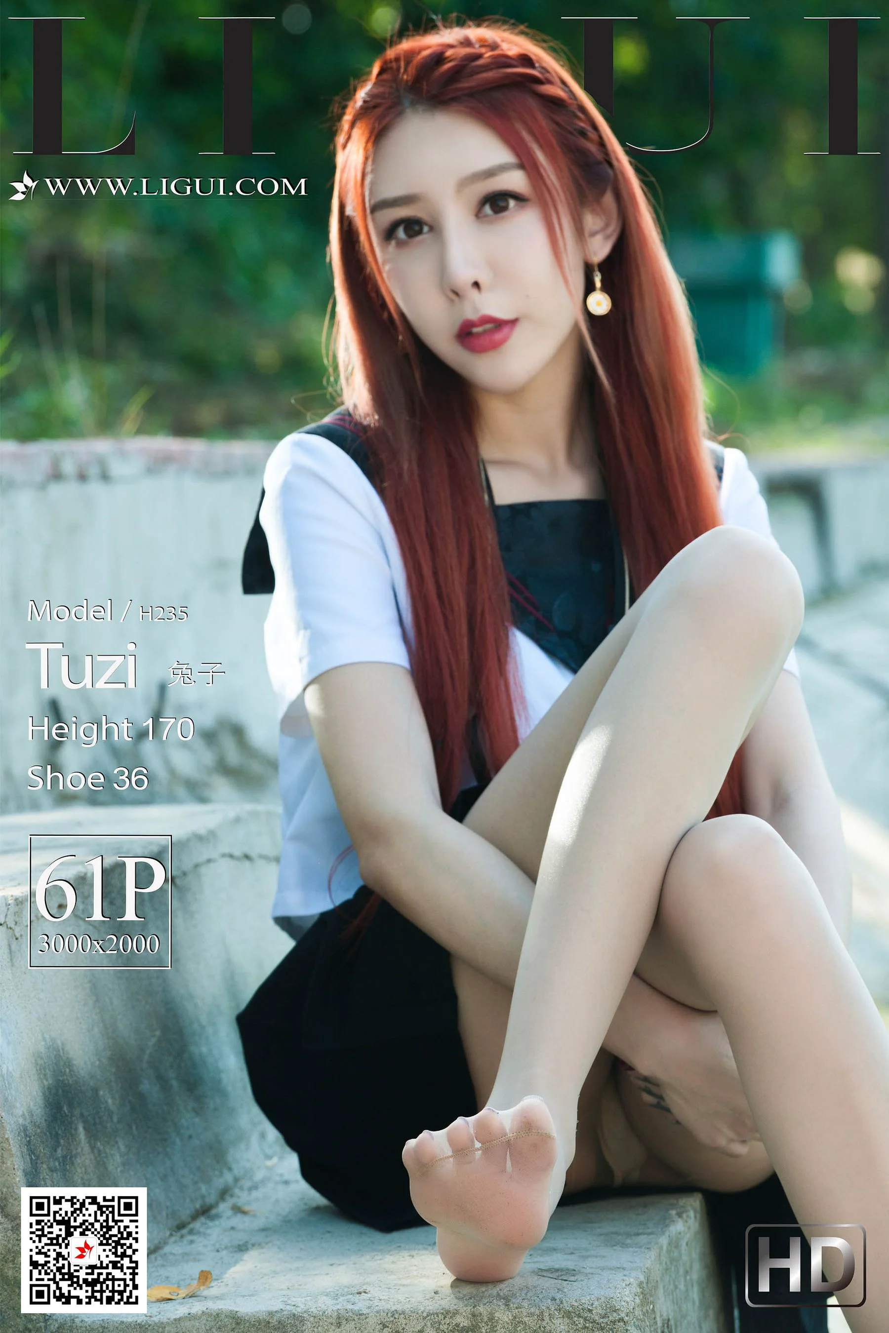 [丽柜Ligui] Model 兔子 《极品校花丝足》 写真集 - 爱照片