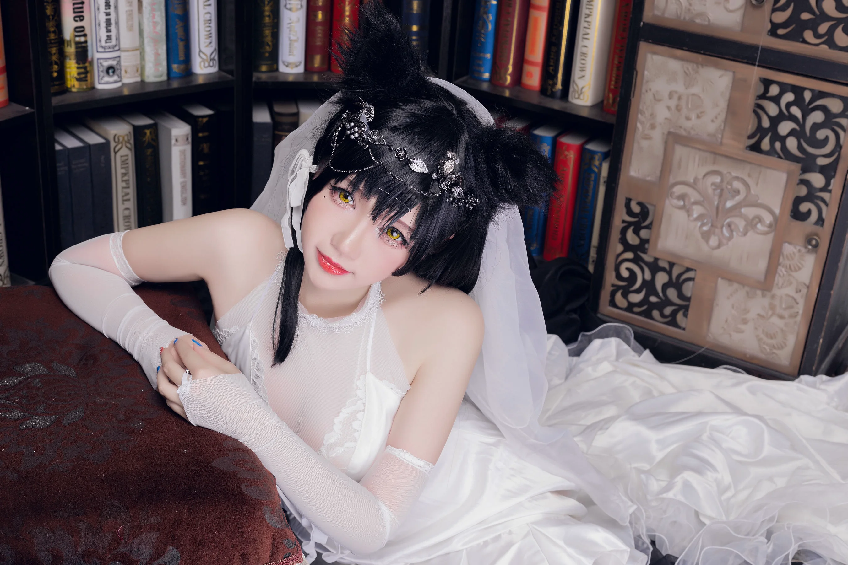 [网红COSER] 雪晴Astra – 爱宕花嫁 写真集 - 爱照片