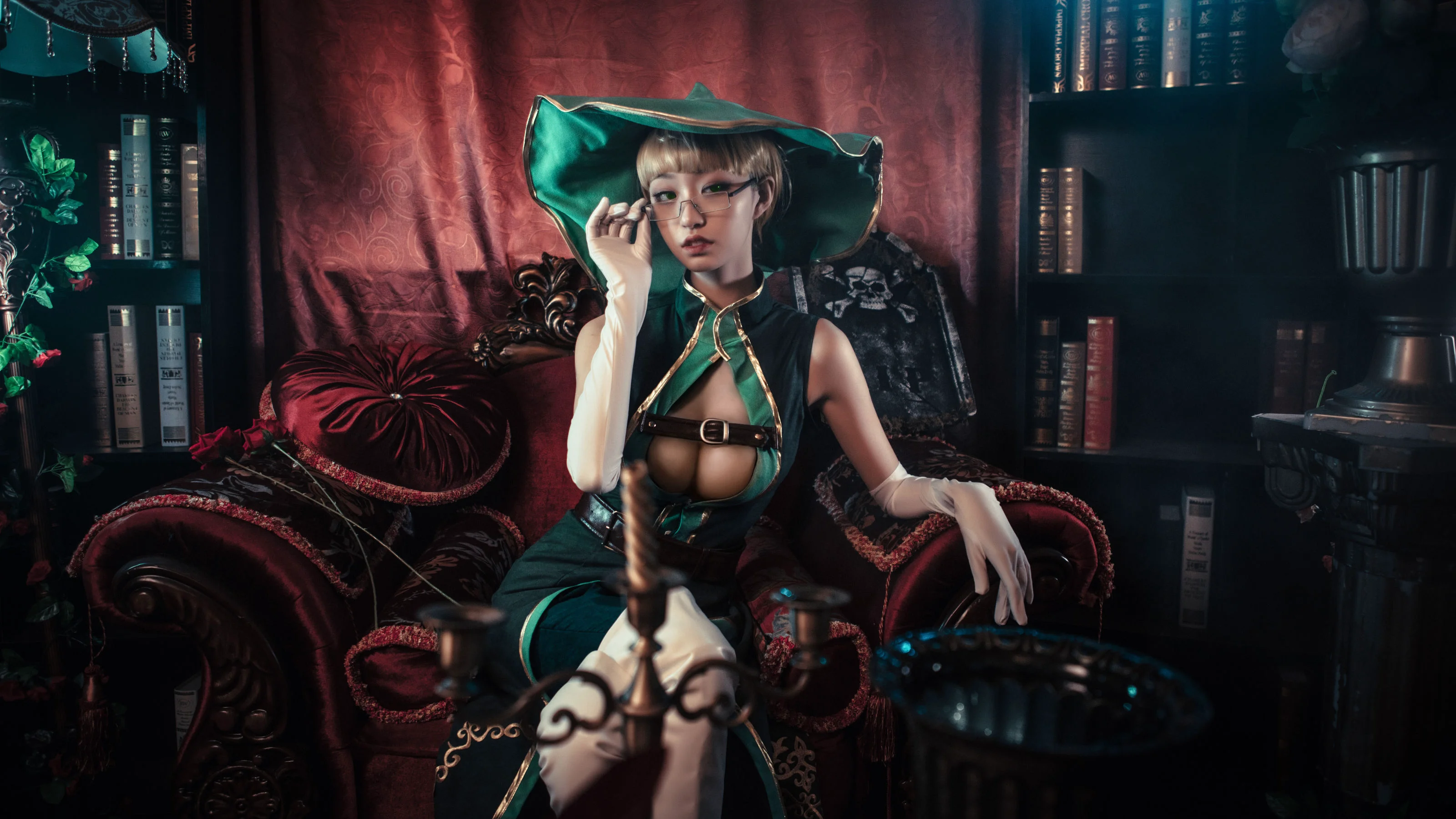 The Vagrant Cosplay Album – 沧霁桔梗《赫本》 写真套图 - 爱照片