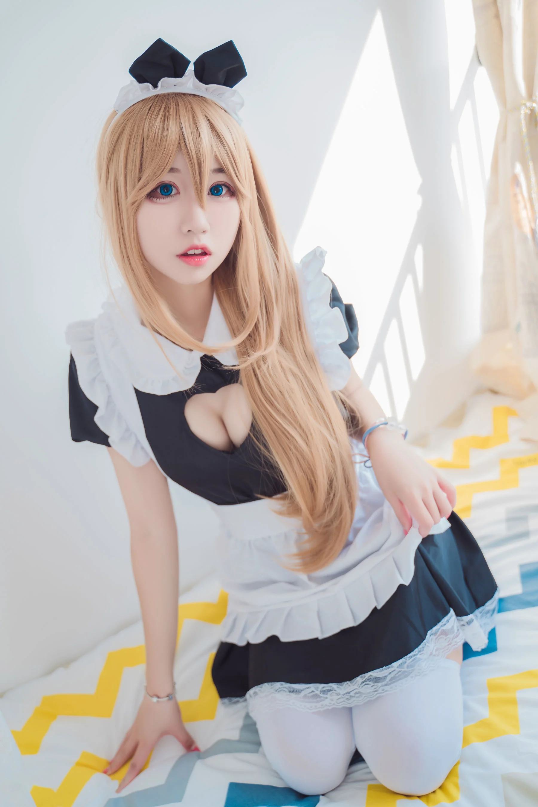 [福利COS] 猫君君MaoJun – 猫猫的女仆装 - 爱照片