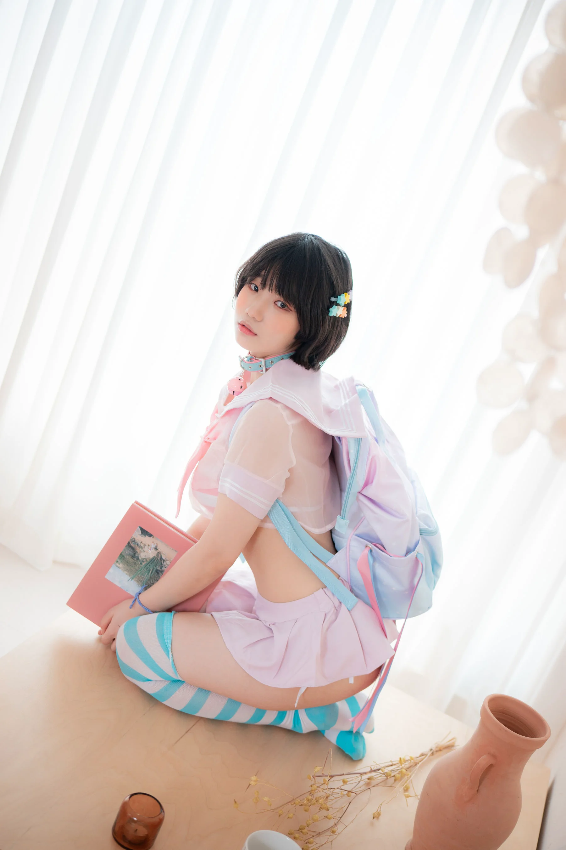 [CreamSoda] Mimmi – Belt choker 写真套图 - 爱照片