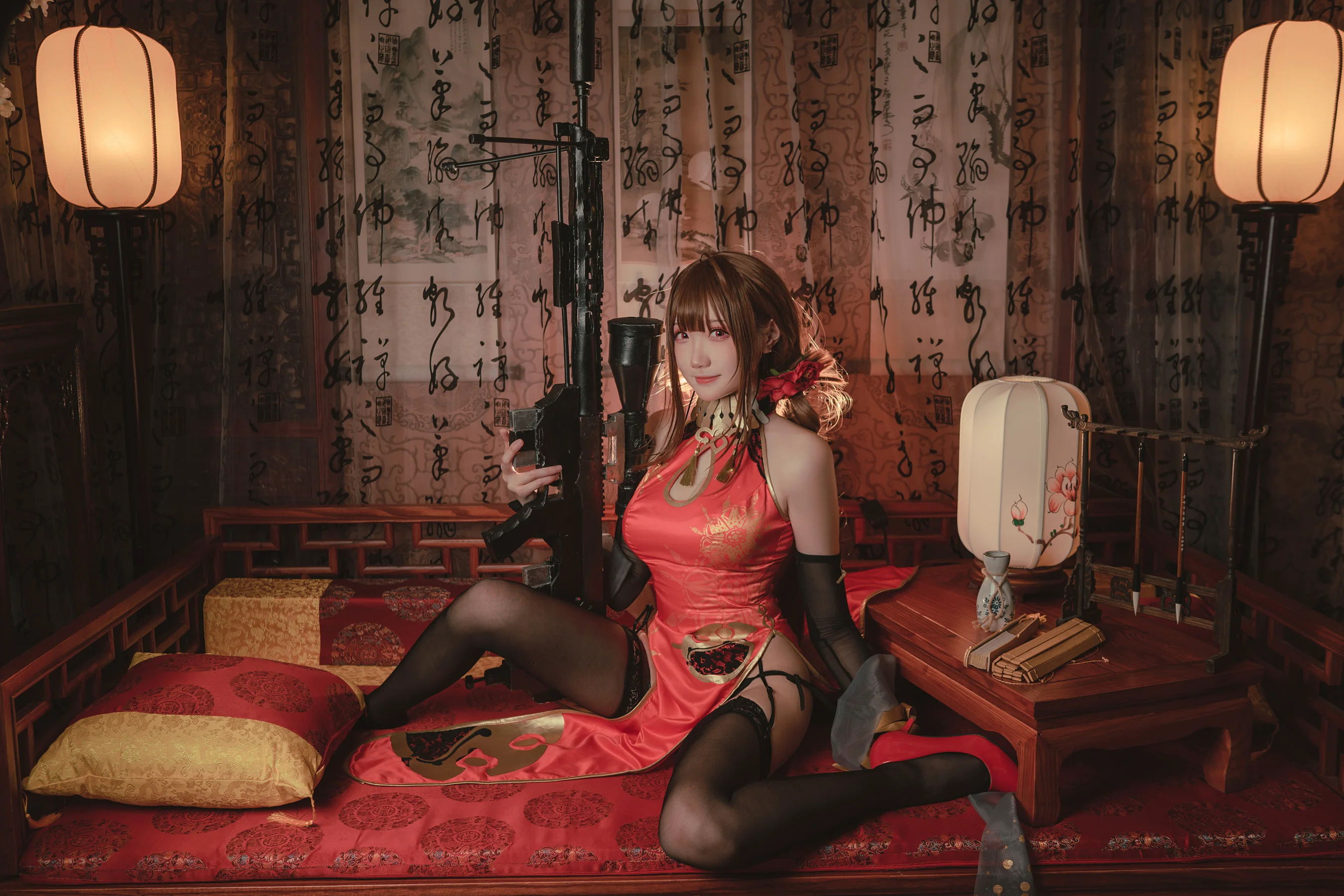 瓜希酱 – DSR-50 红牡丹 - 爱照片