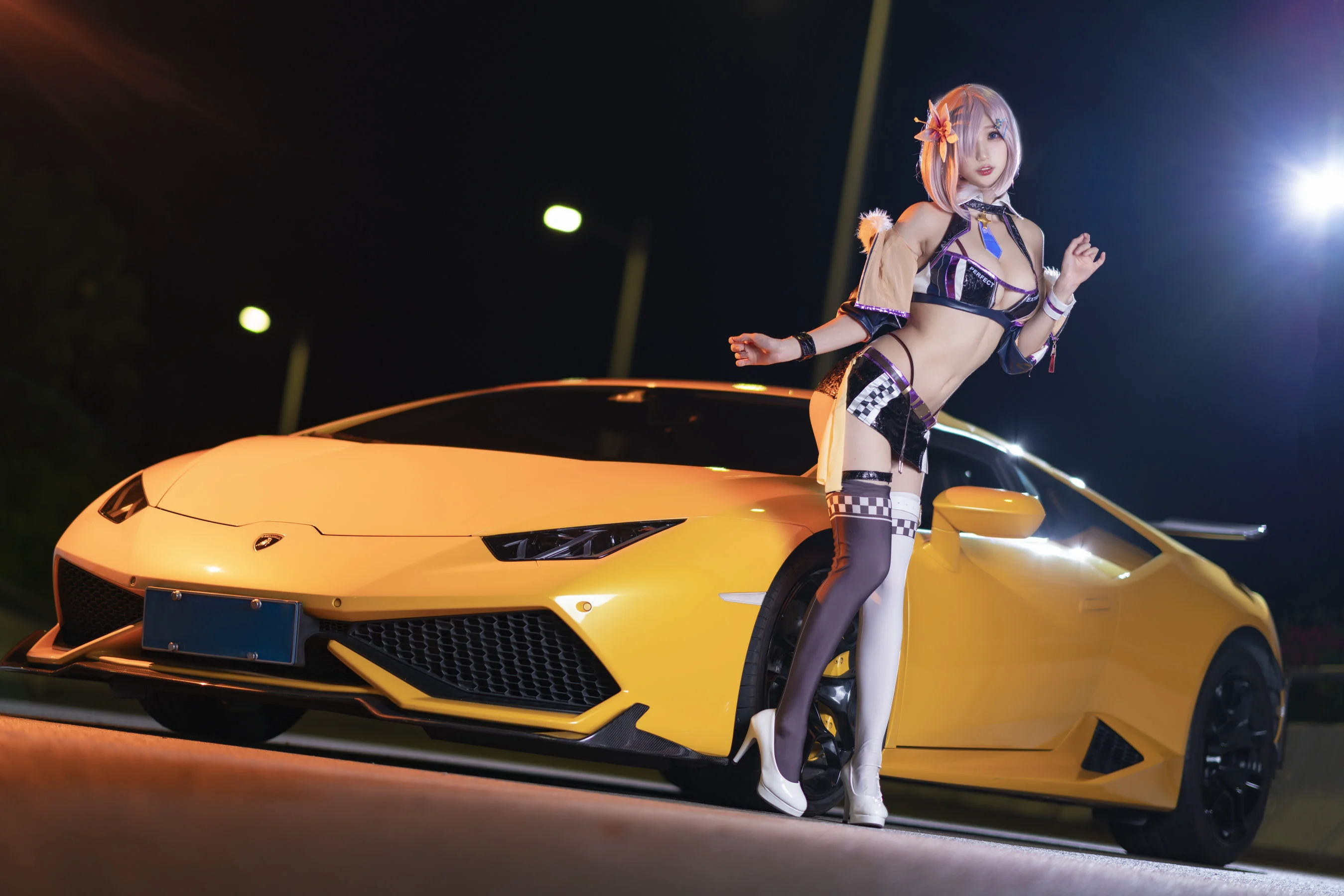 [Cosplay] 周叽是可爱兔兔 – 玛修赛车 - 爱照片