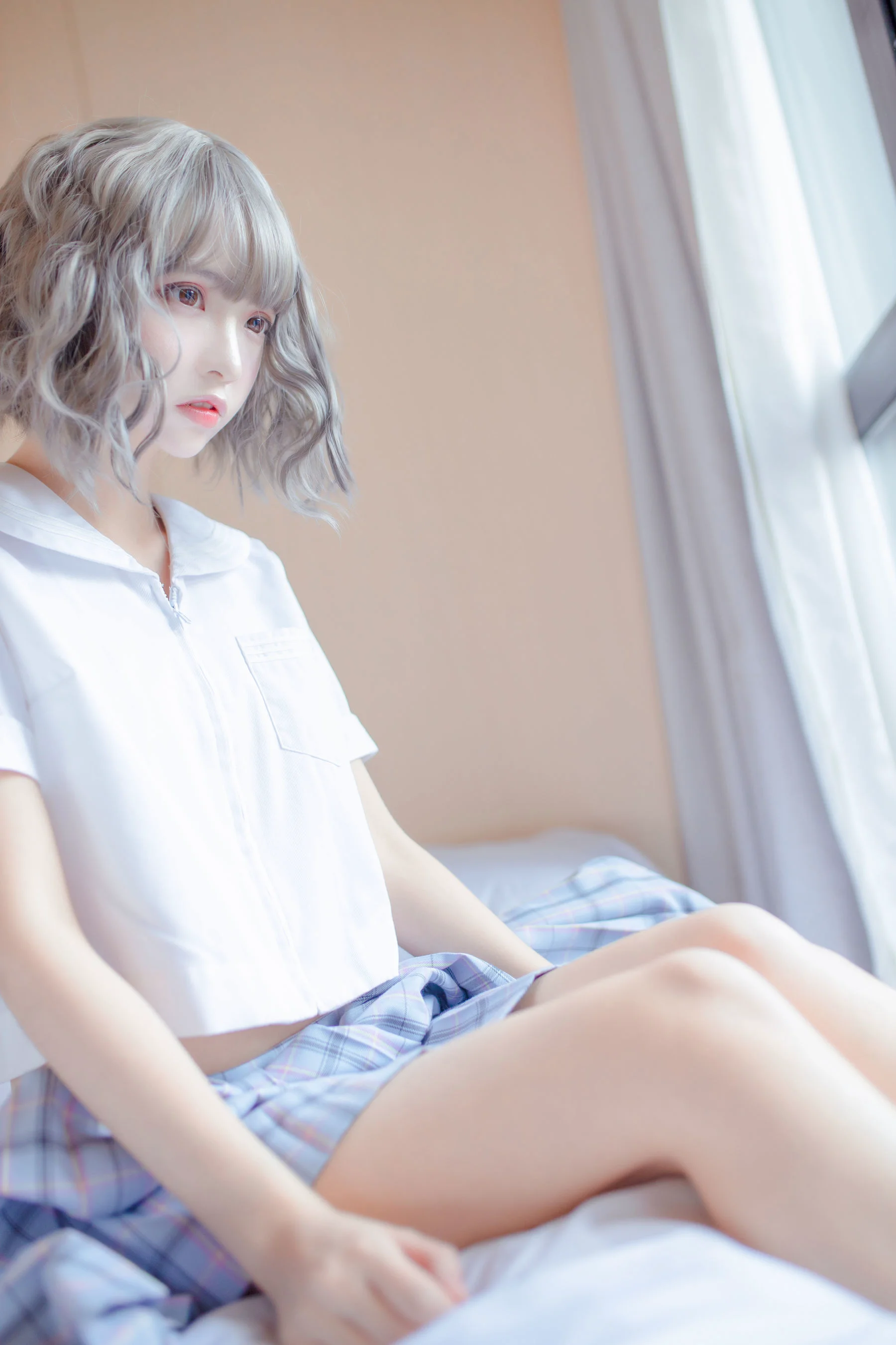 [网红COSER] 疯猫ss – 思绪之JK 写真集 - 爱照片