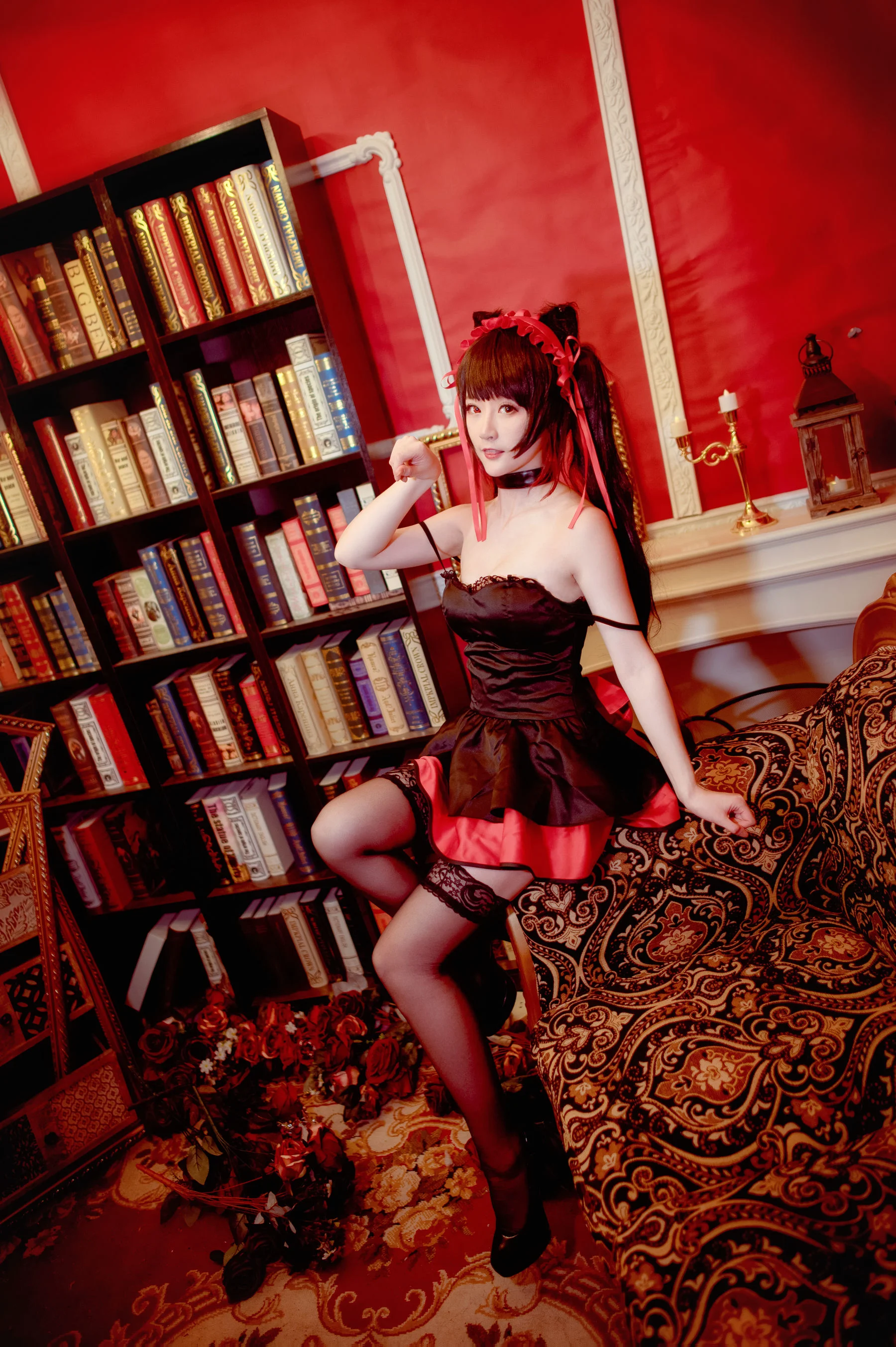 [Cosplay] 萌宠博主yui金鱼 – 时崎狂三 黑裙 写真集 - 爱照片