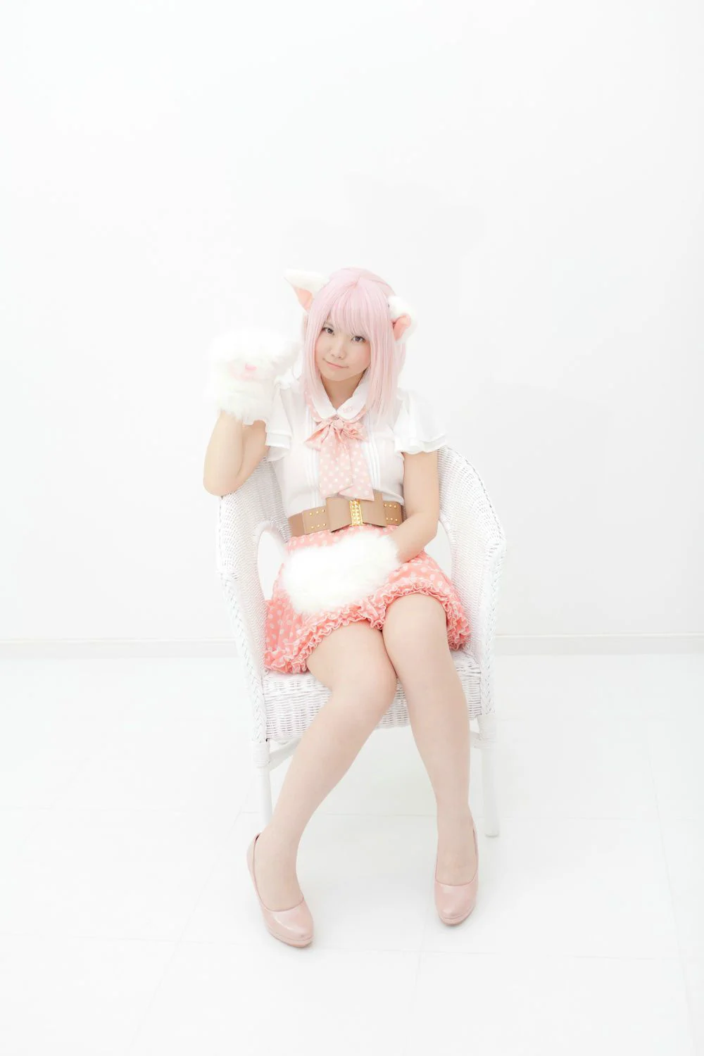 Enako(えなこ) [Enacat] Necomimi (ネコ耳)(White) 写真集 - 爱照片