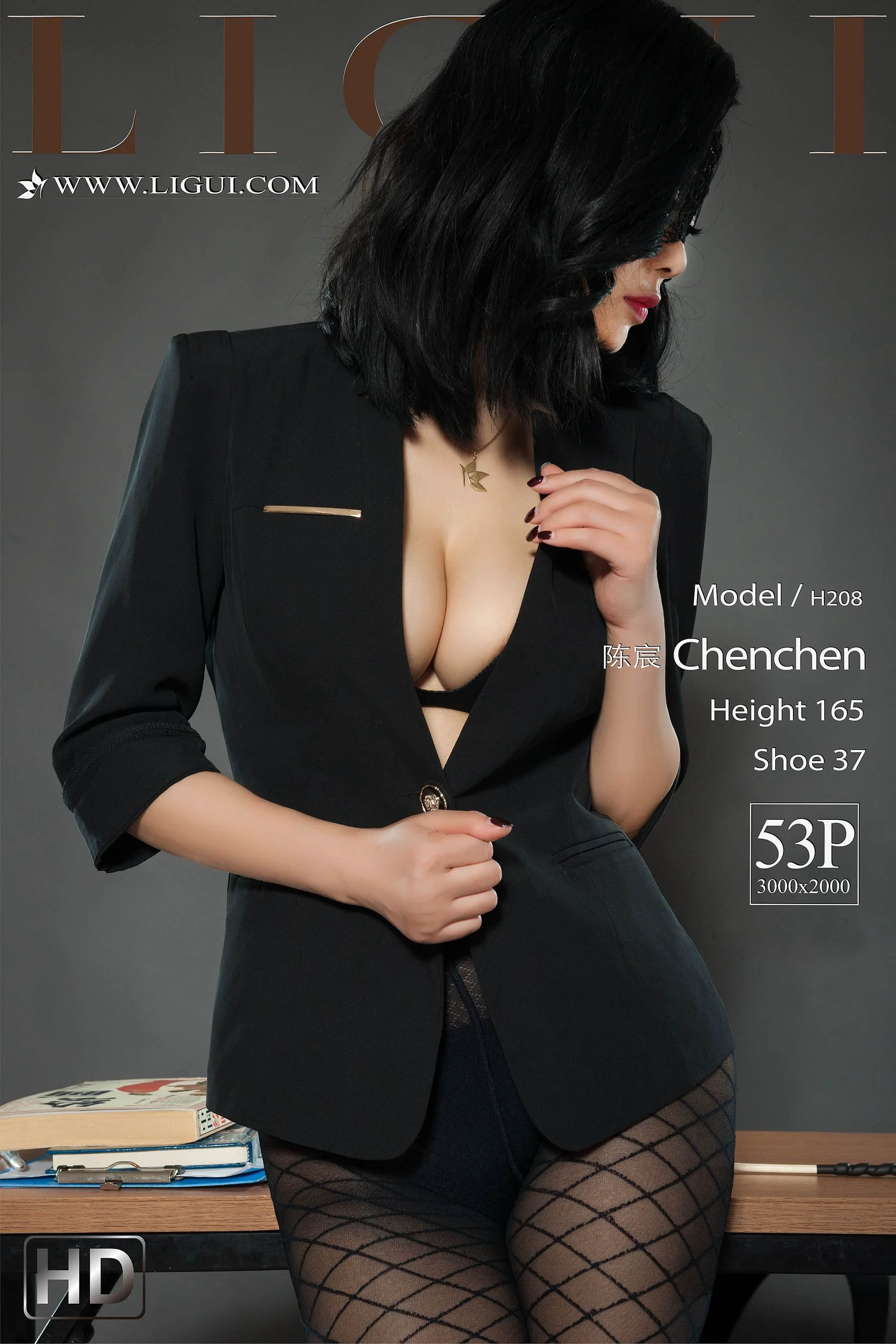 腿模陈宸《黑丝熟女》 [丽柜Liguil] 网络丽人 写真集 - 爱照片