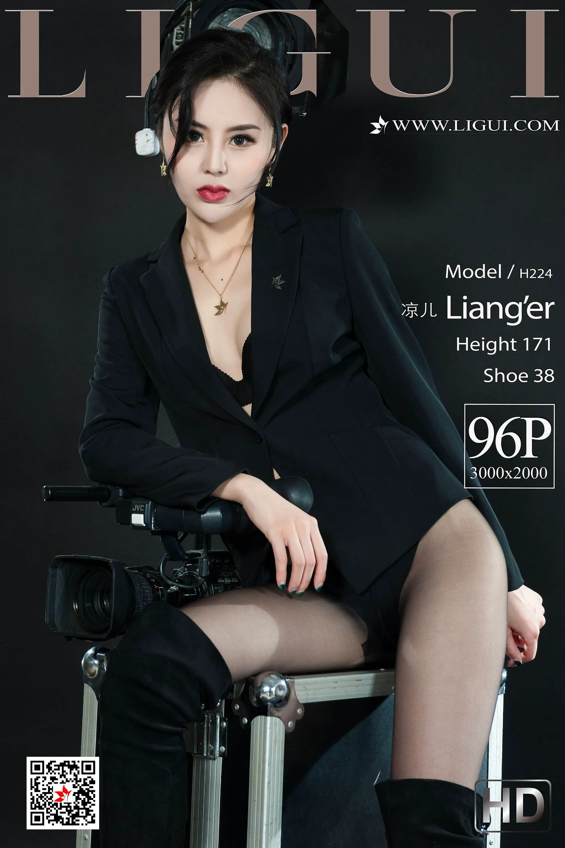 腿模凉儿《黑丝OL》 [丽柜Ligui] 网络丽人 写真集 - 爱照片