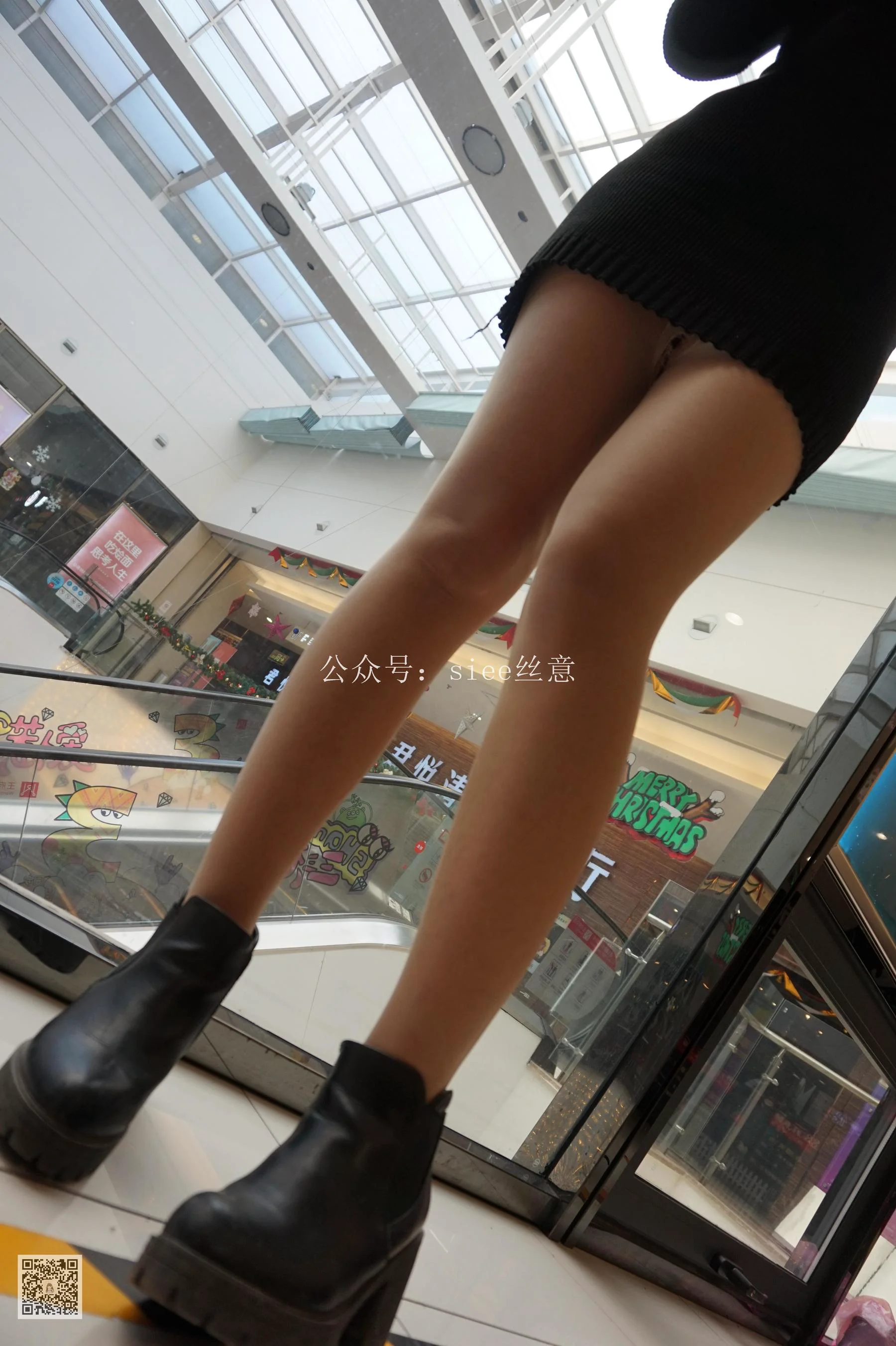 黑色紧身裙配肉丝[丝意SIEE] 曦曦 No.025 写真集 - 爱照片