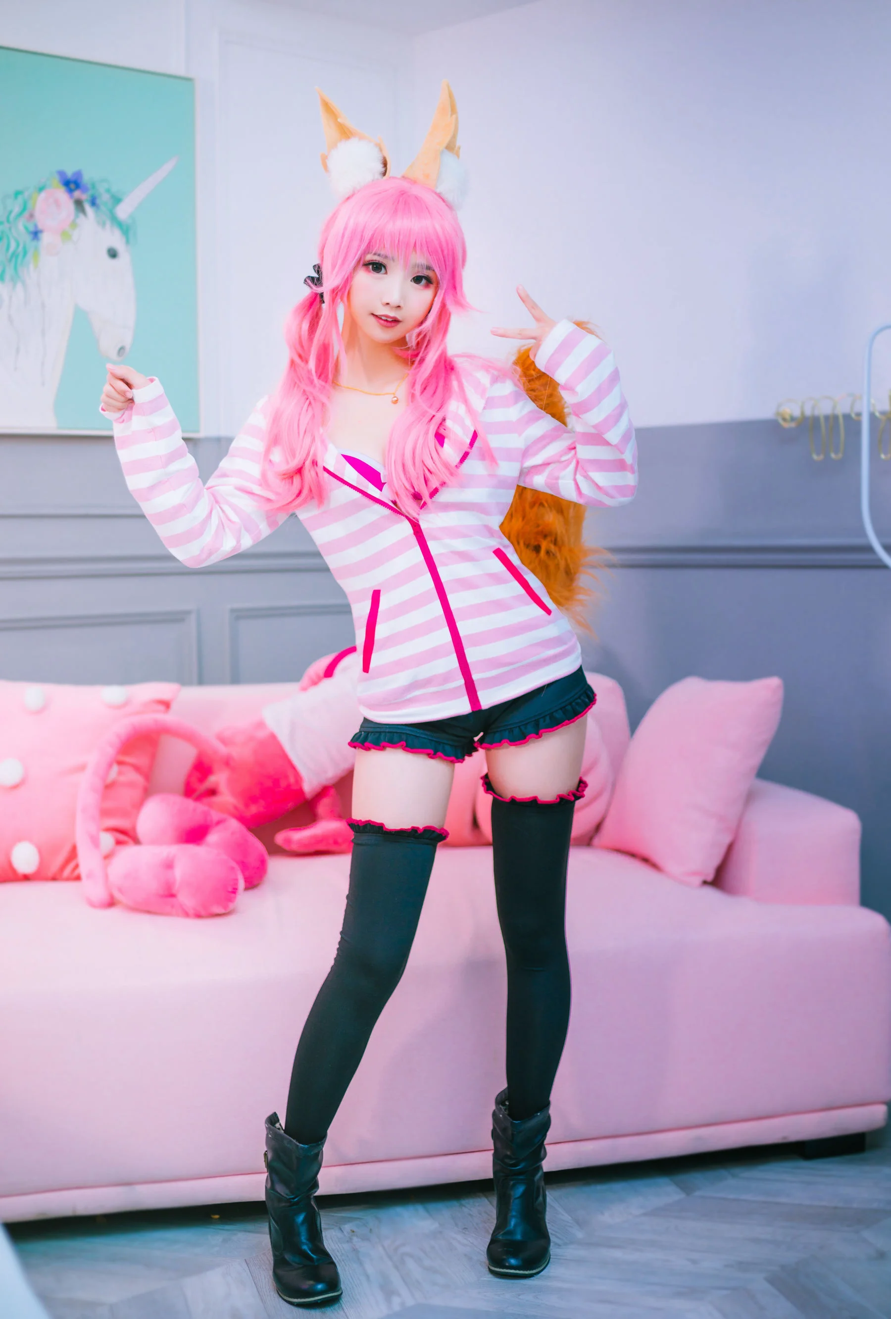 面饼仙儿《玉藻前日常》 [萝莉COS] 写真集 - 爱照片