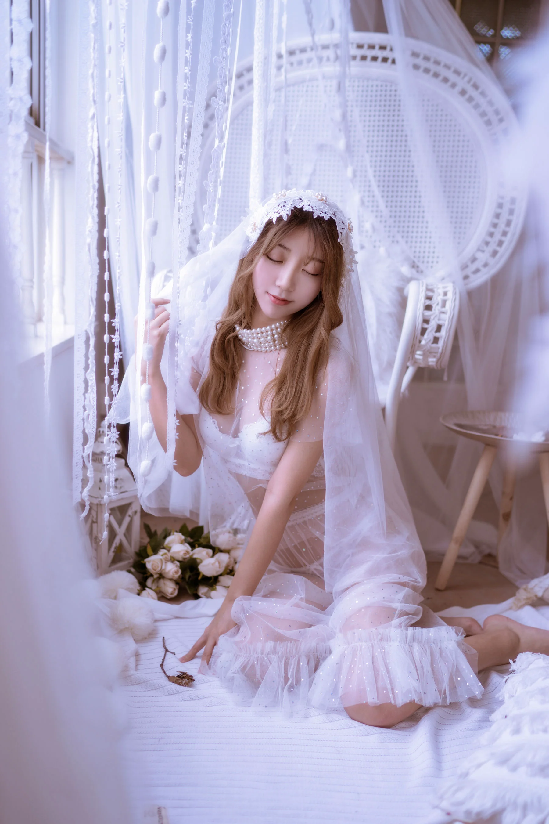 黑川《年上彼女 婚纱+毛衣》 [萝莉COS] 写真集 - 爱照片