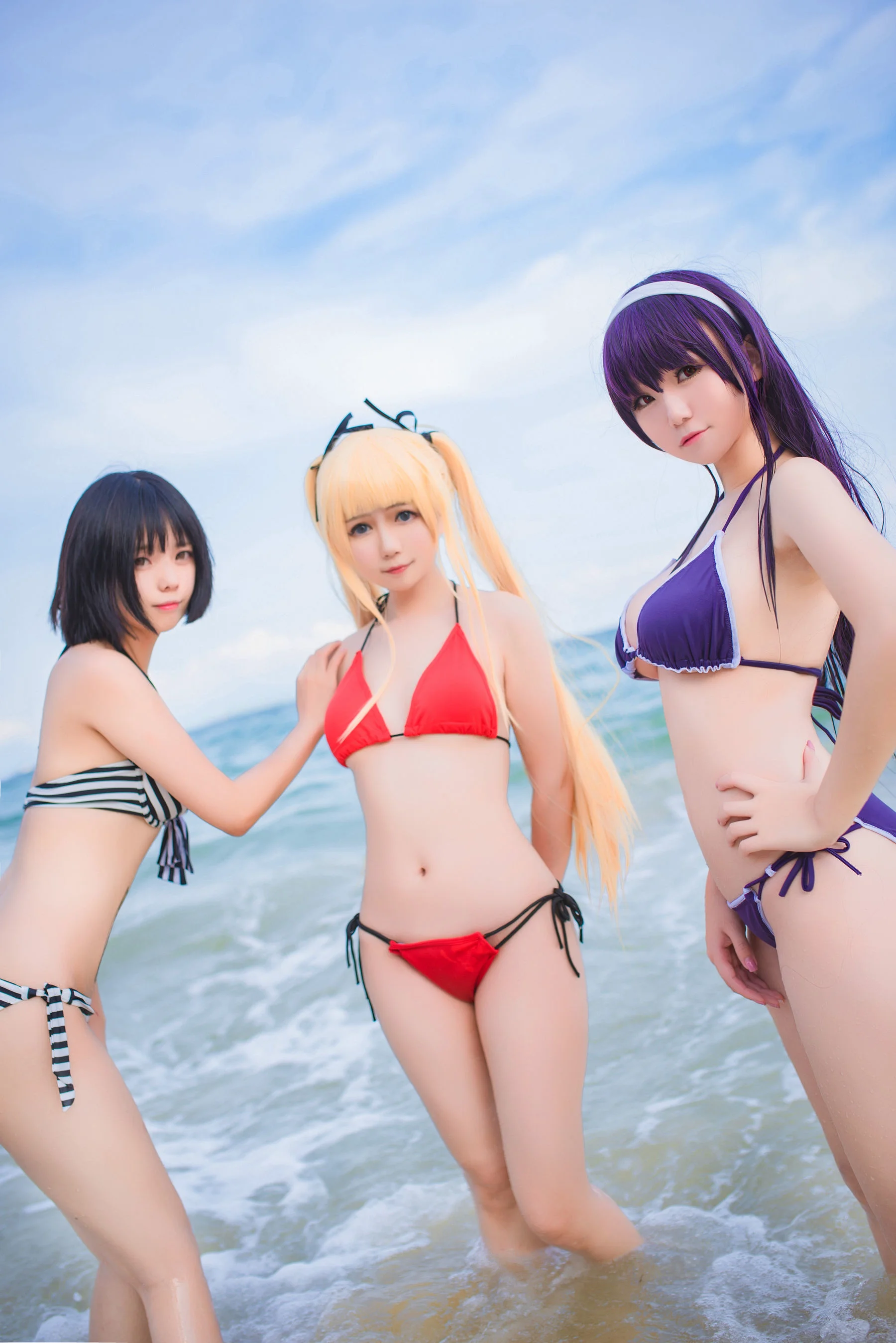 白金Saki《水着》 [萝莉COS] 写真集 - 爱照片