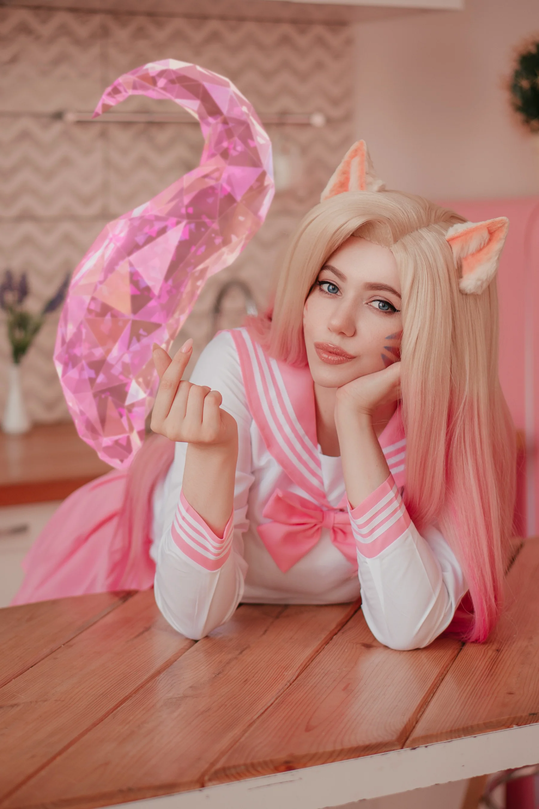 [ДарьяМезенцева] Alina Becker – Ahri Schoolgirl - 爱照片