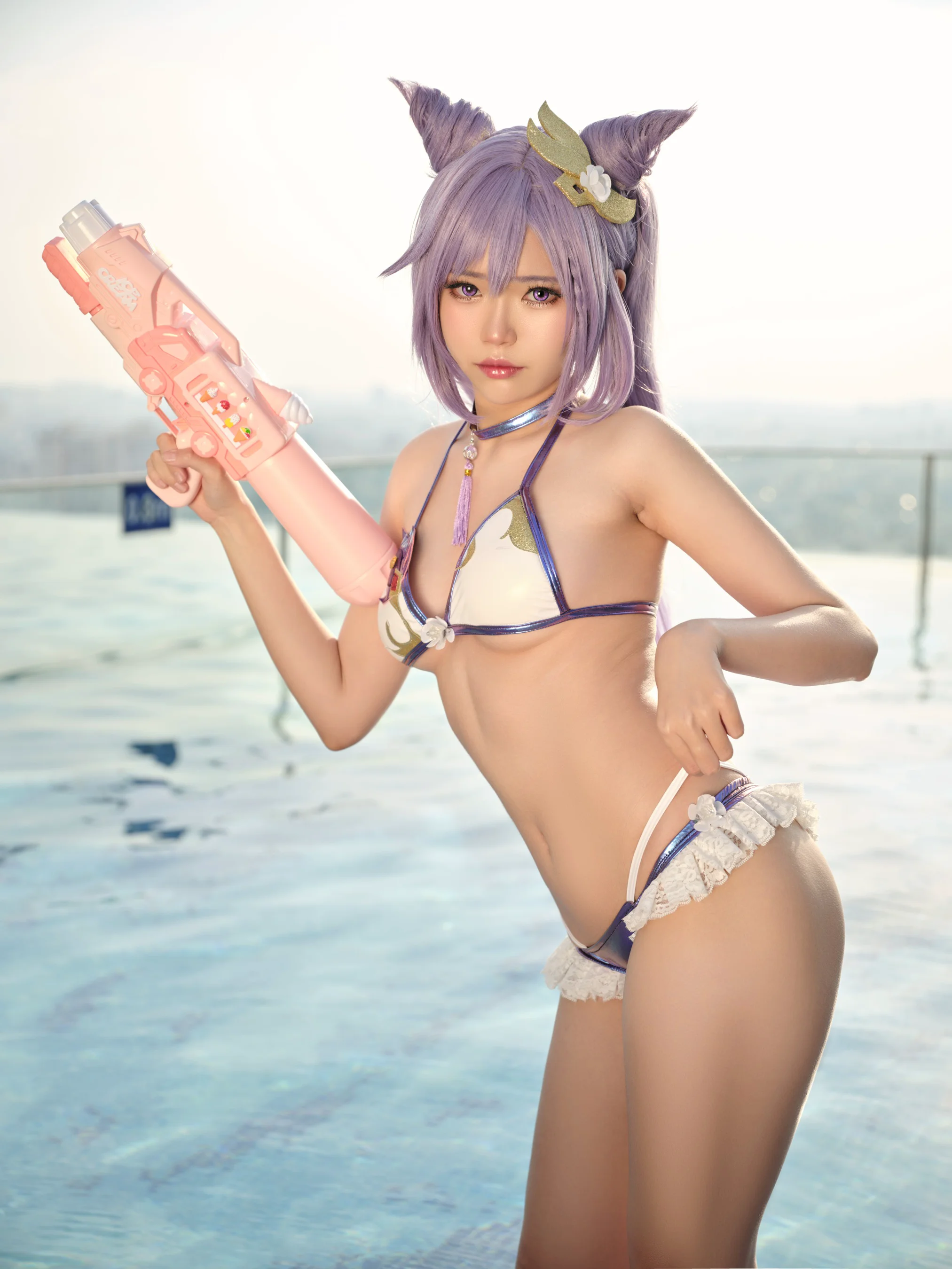 ZinieQ – Keqing Bikini - 爱照片