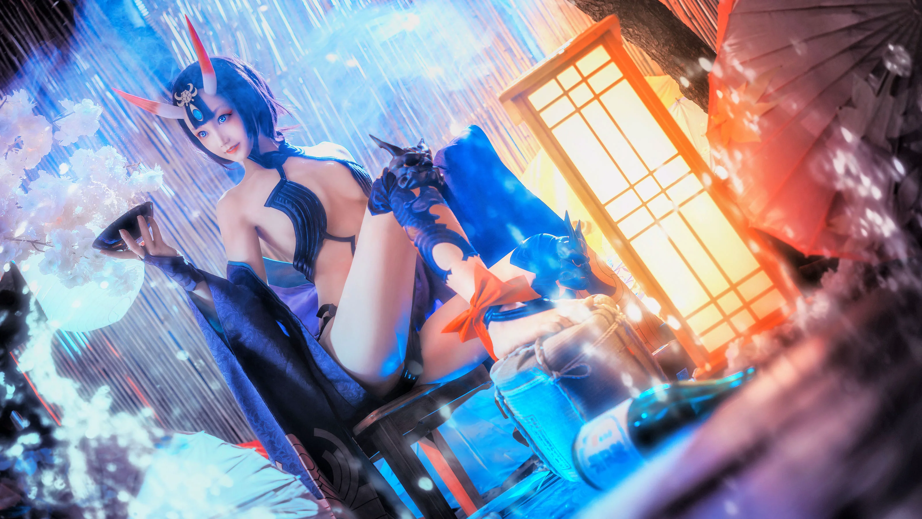 COS少女星野咪兔 – 酒吞童子 写真套图 - 爱照片