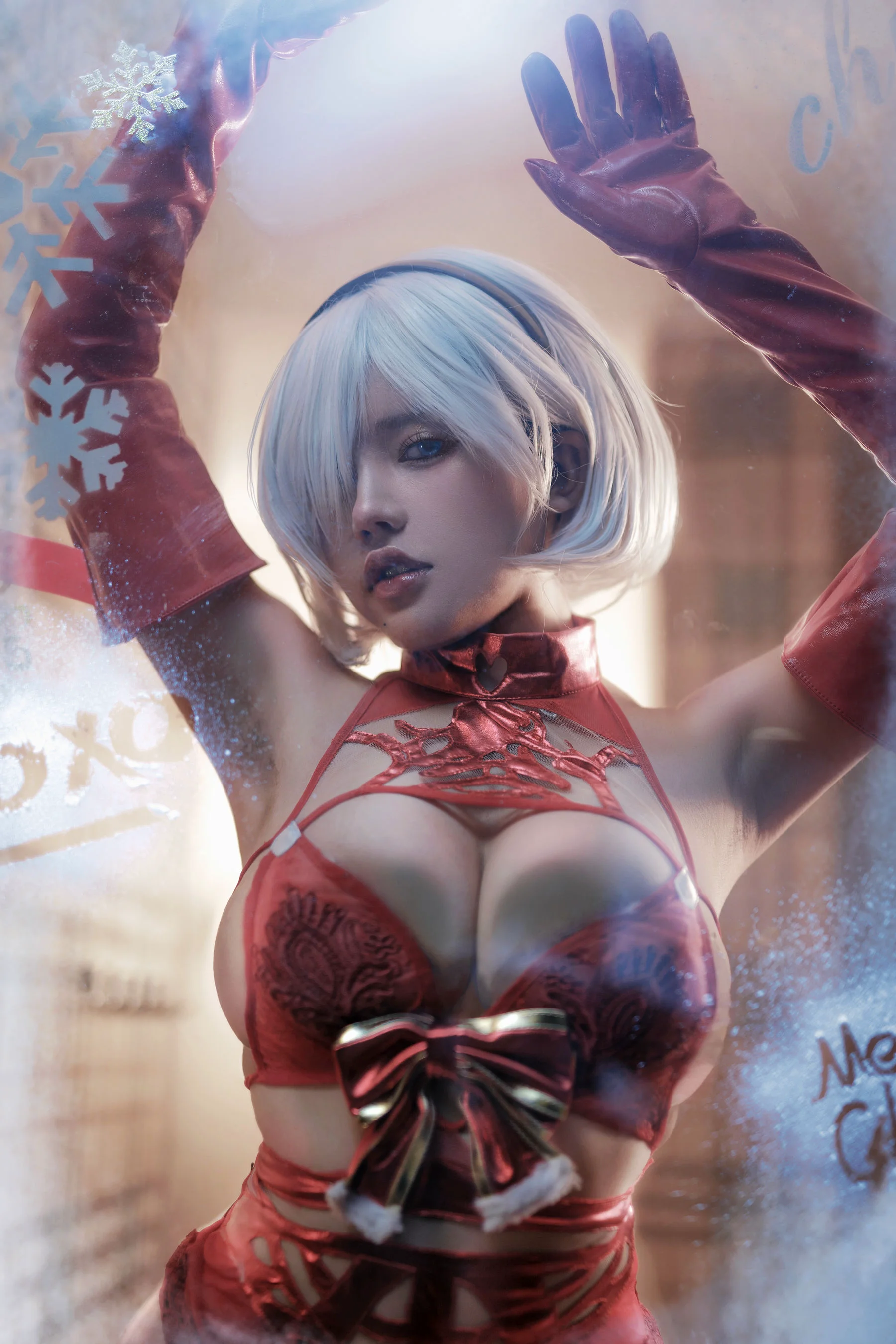 [Cosplay] 一笑芳香沁 – 2B圣诞 写真套图 - 爱照片