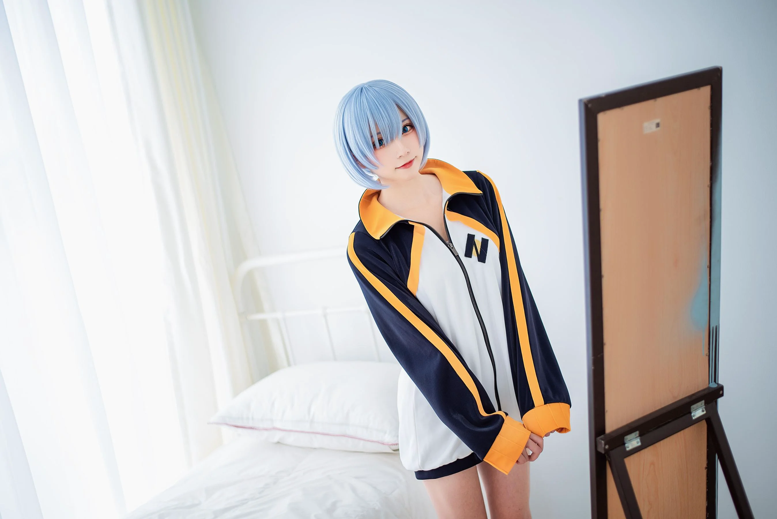[Cosplay] Kitaro_绮太郎 – 蕾姆运动服 - 爱照片