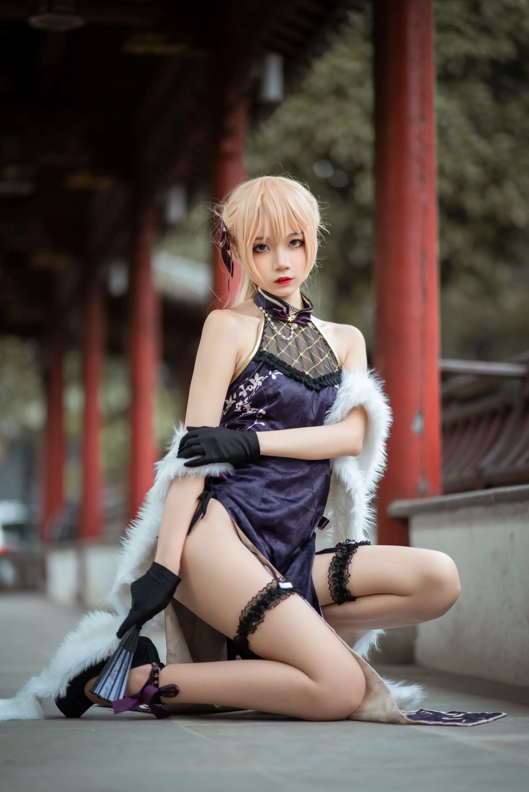 清纯少女五更百鬼 – OTS-14旗袍 写真套图 - 爱照片