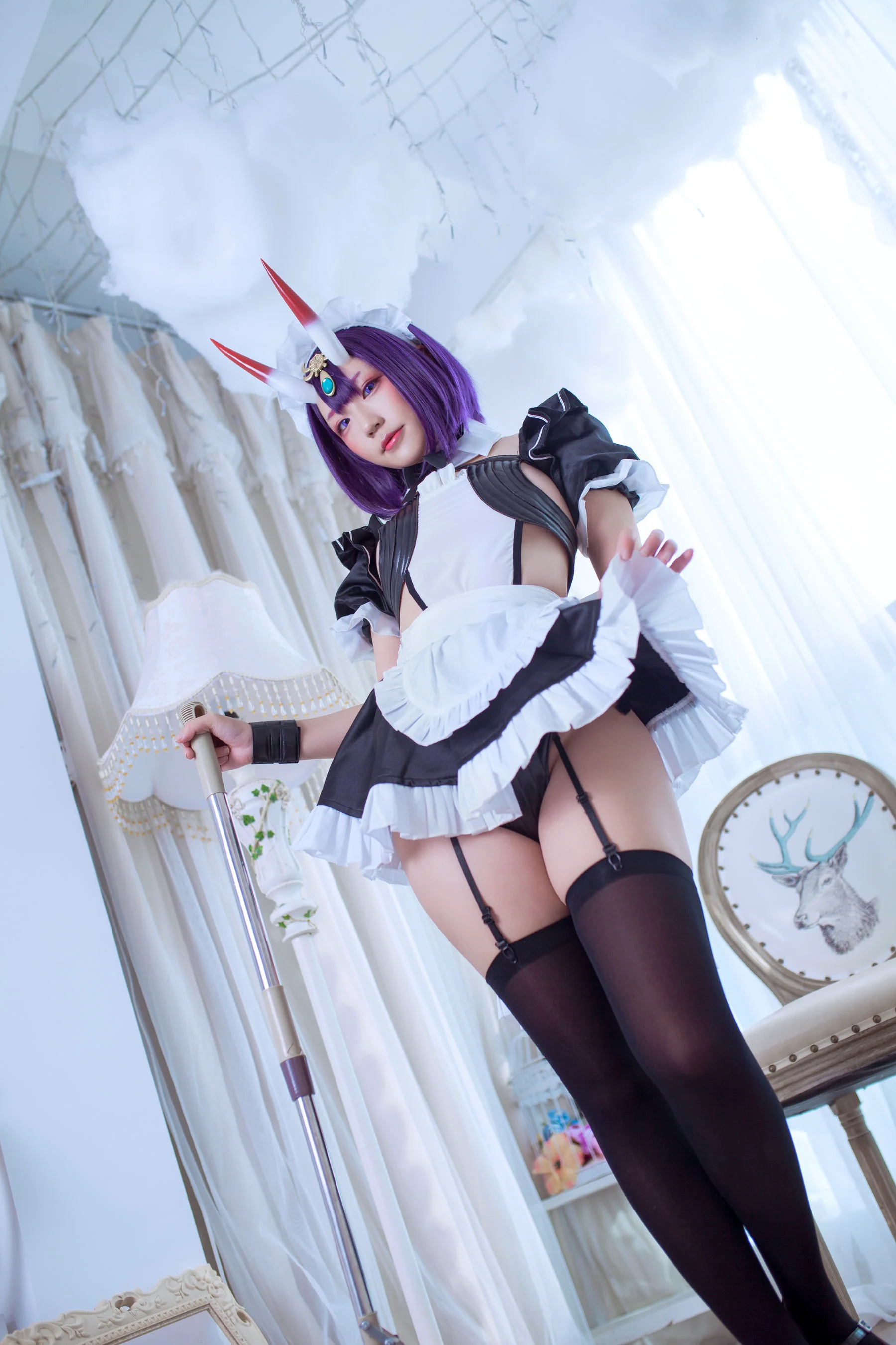 [网红COSER] 动漫博主Mime弥美 – 酒呑童子女仆 - 爱照片