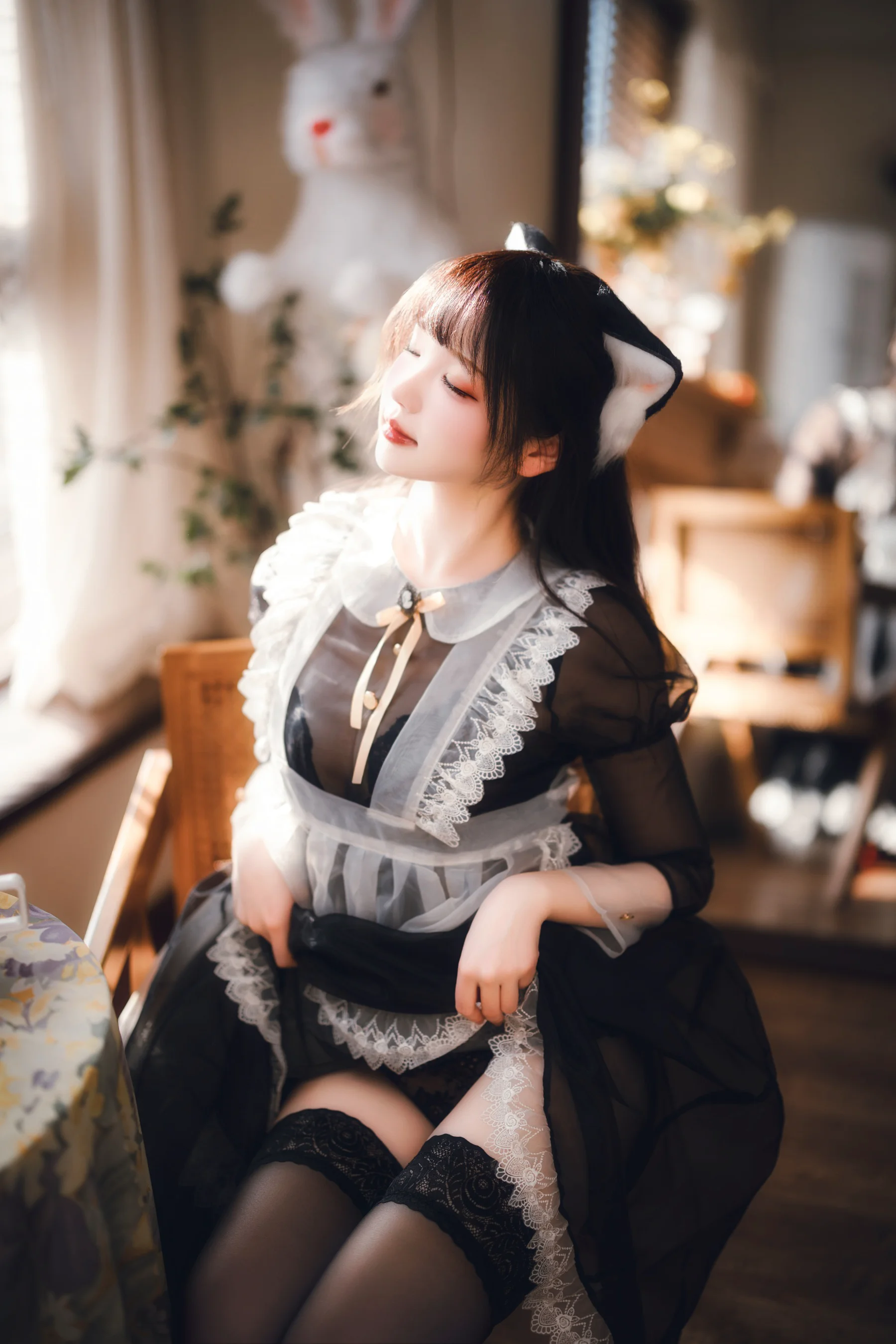 雪晴Astra – 2024春季限定 透明女仆 - 爱照片