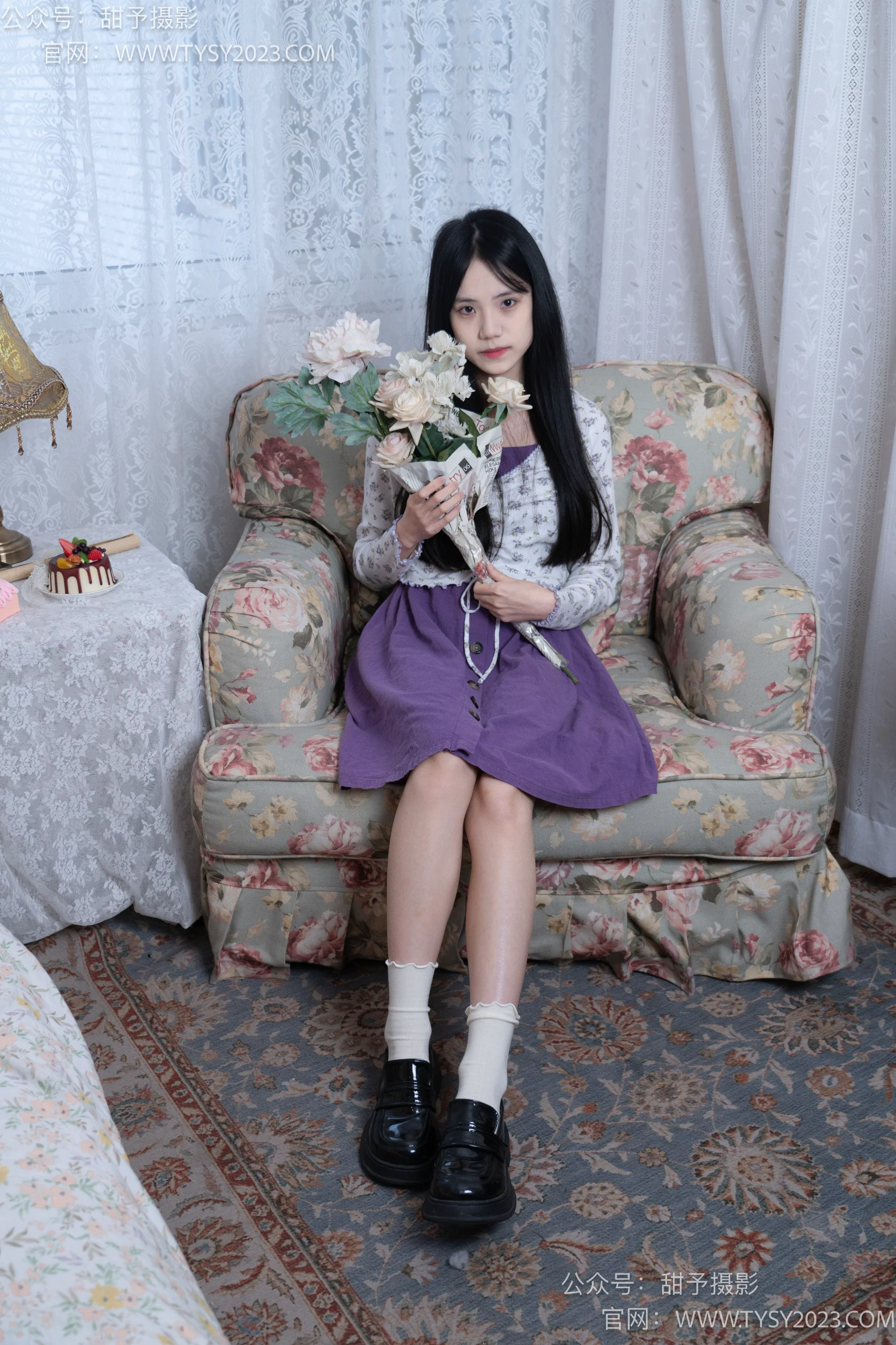 甜予摄影 NO.009 胡桃-皮鞋、白棉袜、裸足 - 爱照片