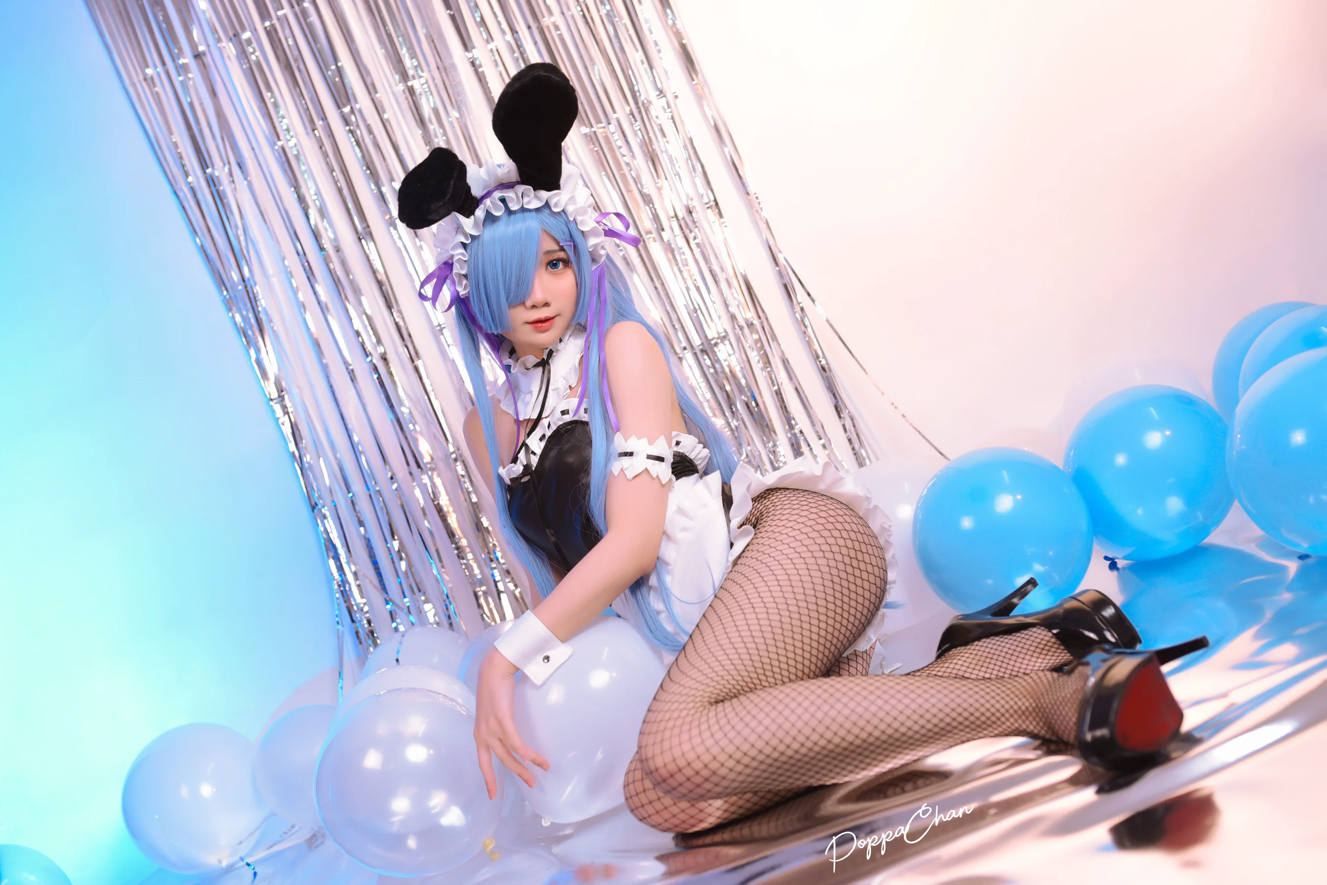 PoppaChan – Rem Bunny – Re-Zero (Sexy and Cute content) - 爱照片