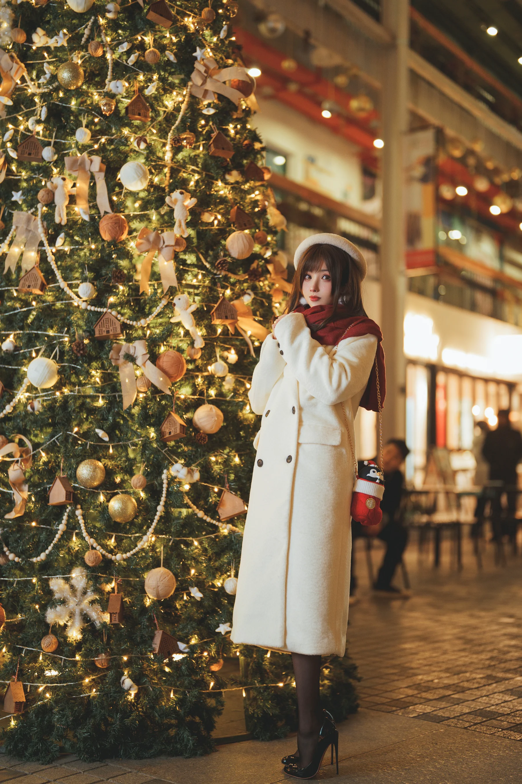 知名动漫Coser@rioko凉凉子 圣诞麋鹿套装 - 爱照片