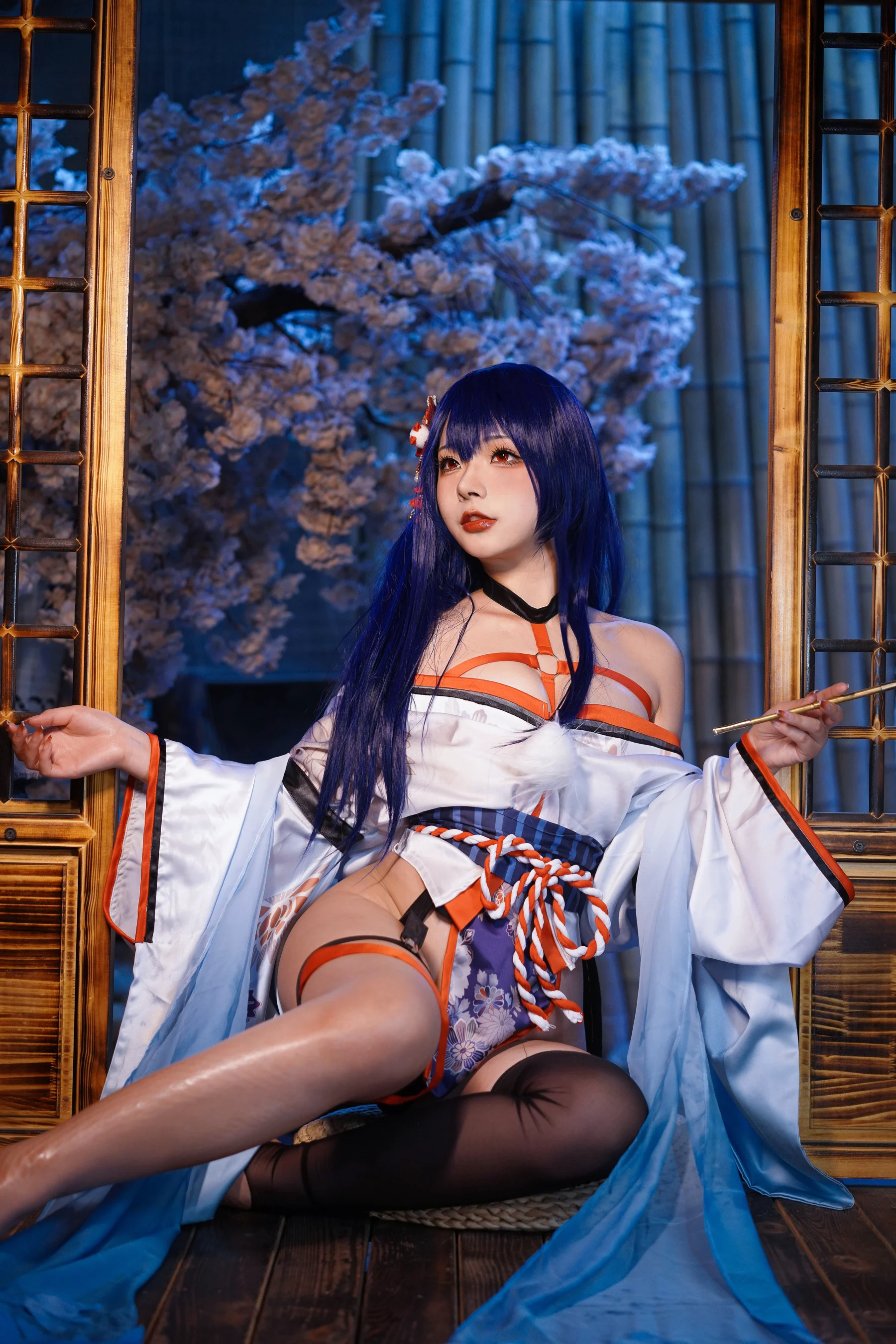 yuuhui玉汇 –  Erophone Re 真子-和服抹油 - 爱照片