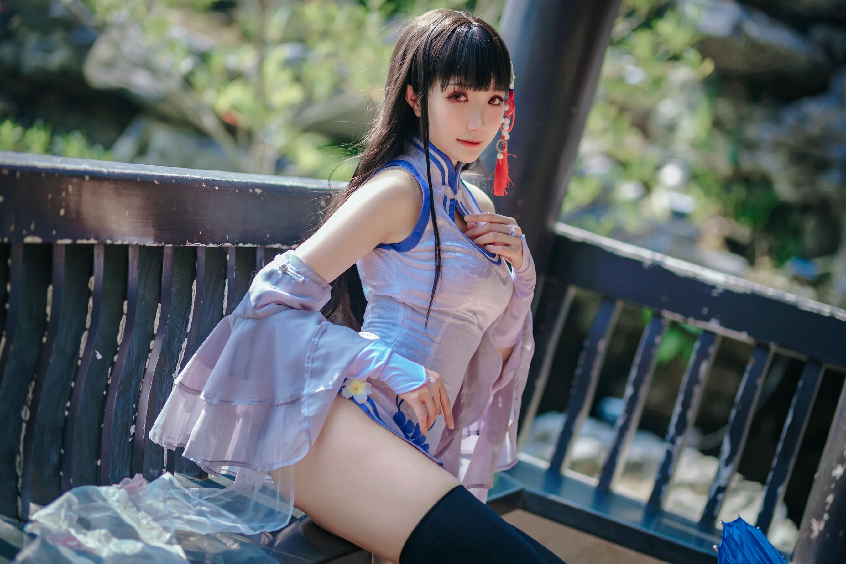 [网红COSER写真] Coser瓜希酱福利 – 碧蓝航线 逸仙 - 爱照片