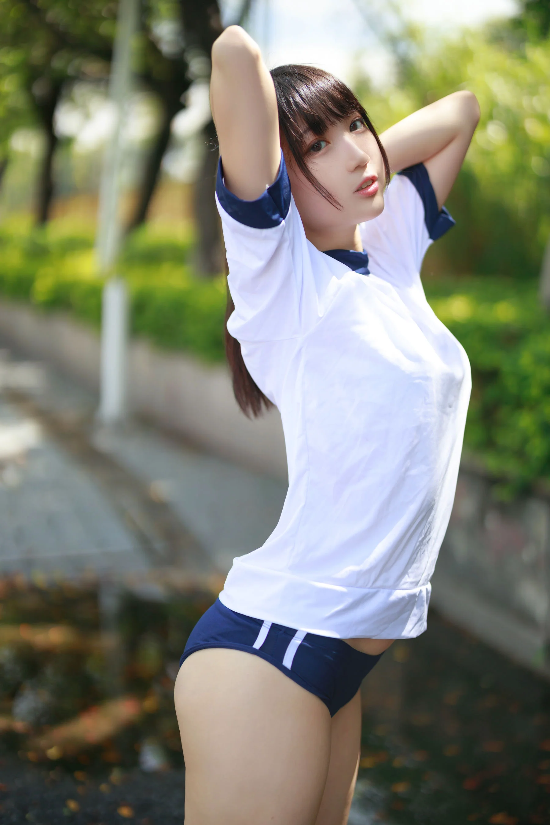 [COS福利] 周叽是可爱兔兔 – 体操服 - 爱照片