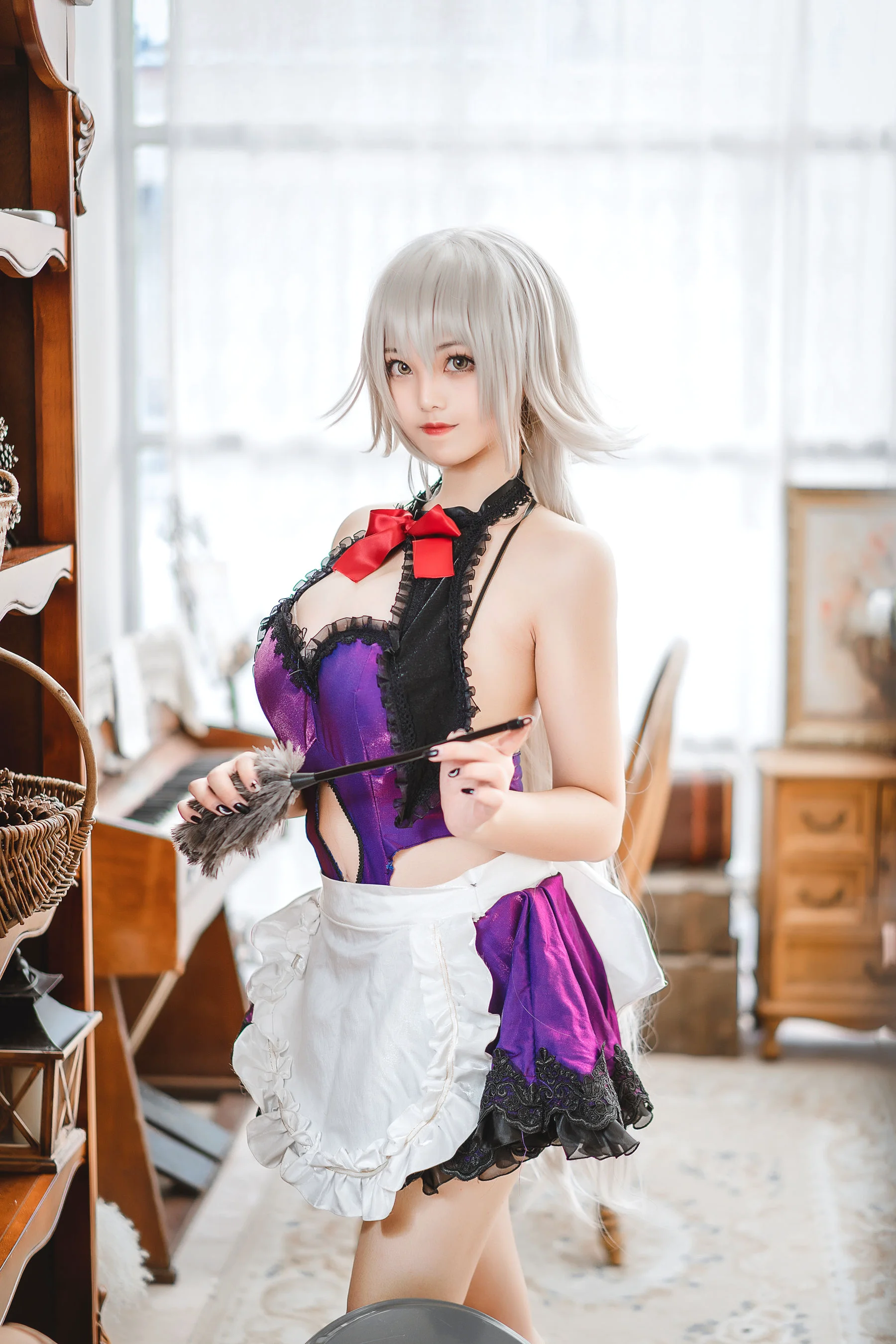 萌系小姐姐蜜汁猫裘 《贞德女仆》写真集 - 爱照片