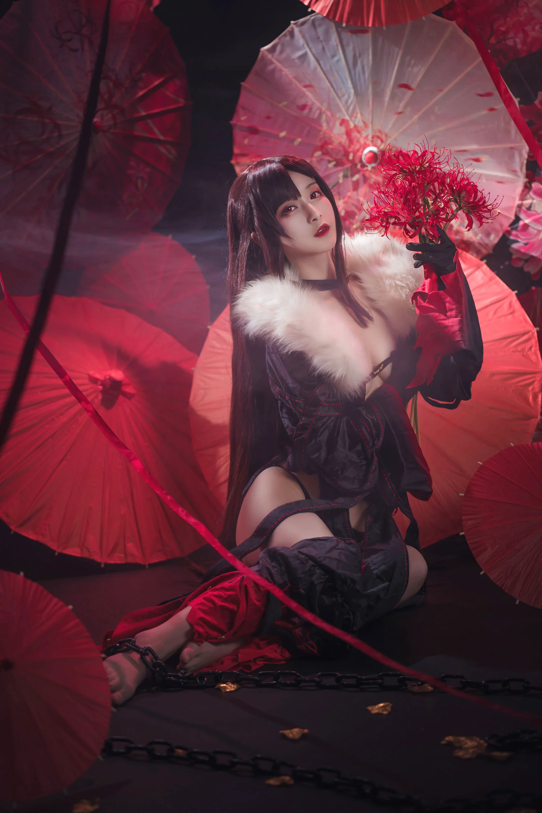 [Cosplay] 动漫博主铁板烧鬼舞w – 虞美人 - 爱照片