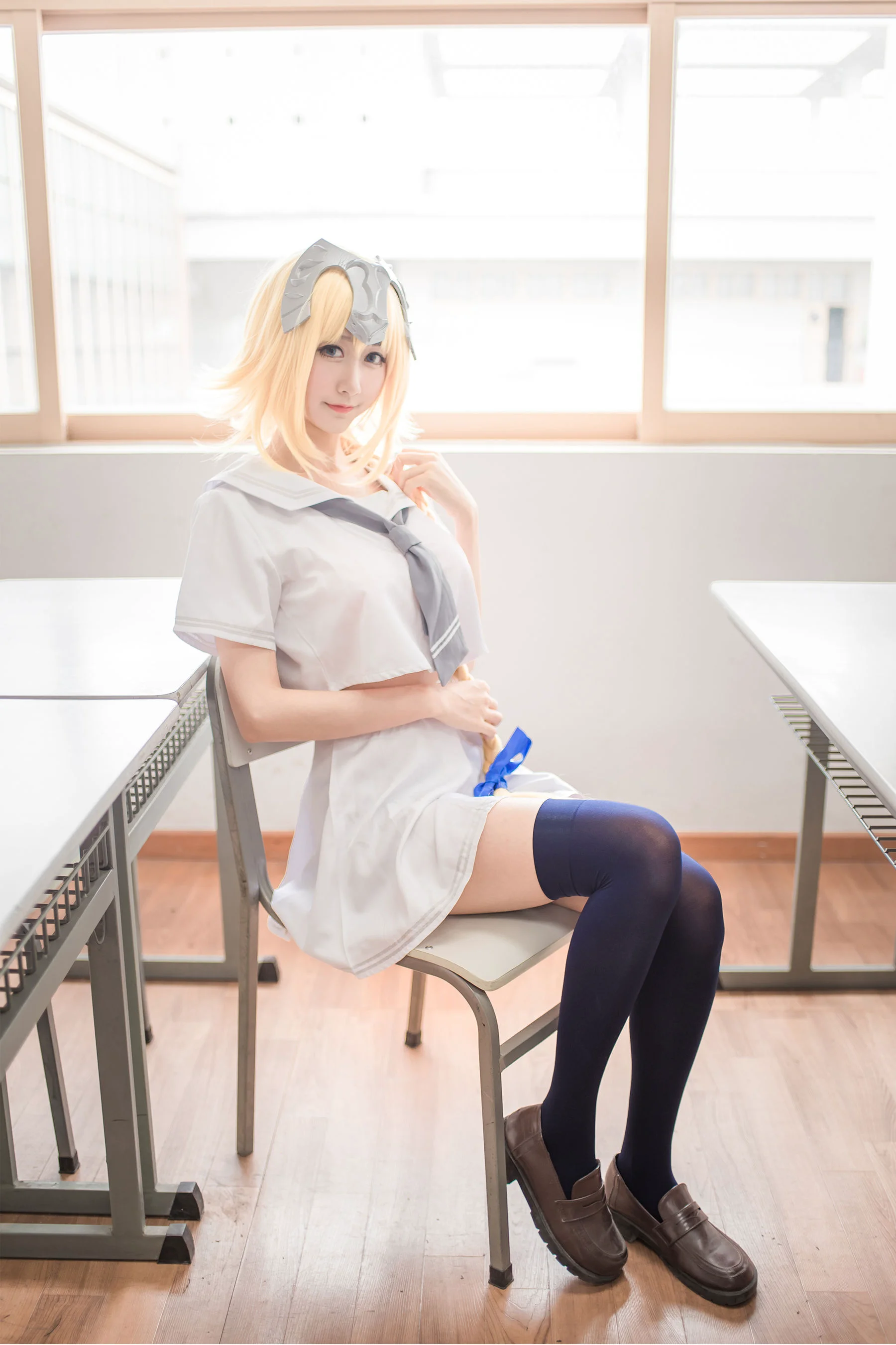 木绵绵OwO《贞德（白）》 [萝莉COS] 写真集 - 爱照片