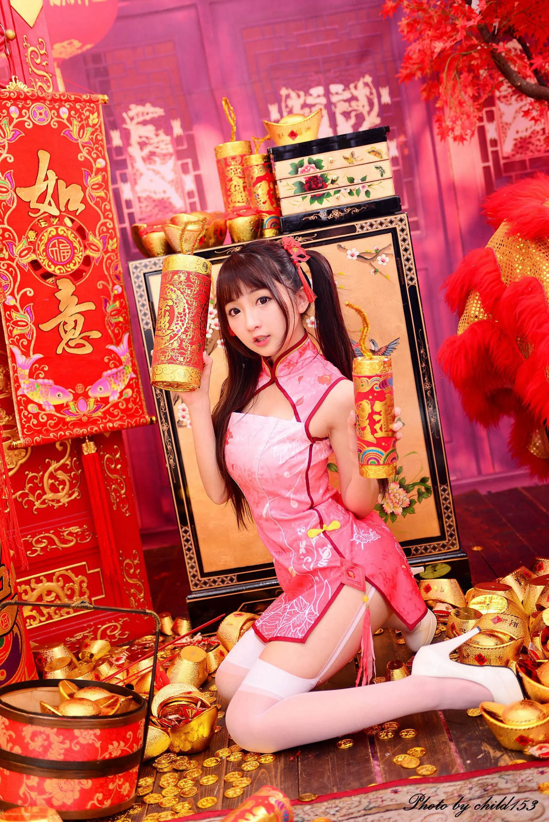 台湾正妹刘点点《喜气洋洋》 写真集 - 爱照片