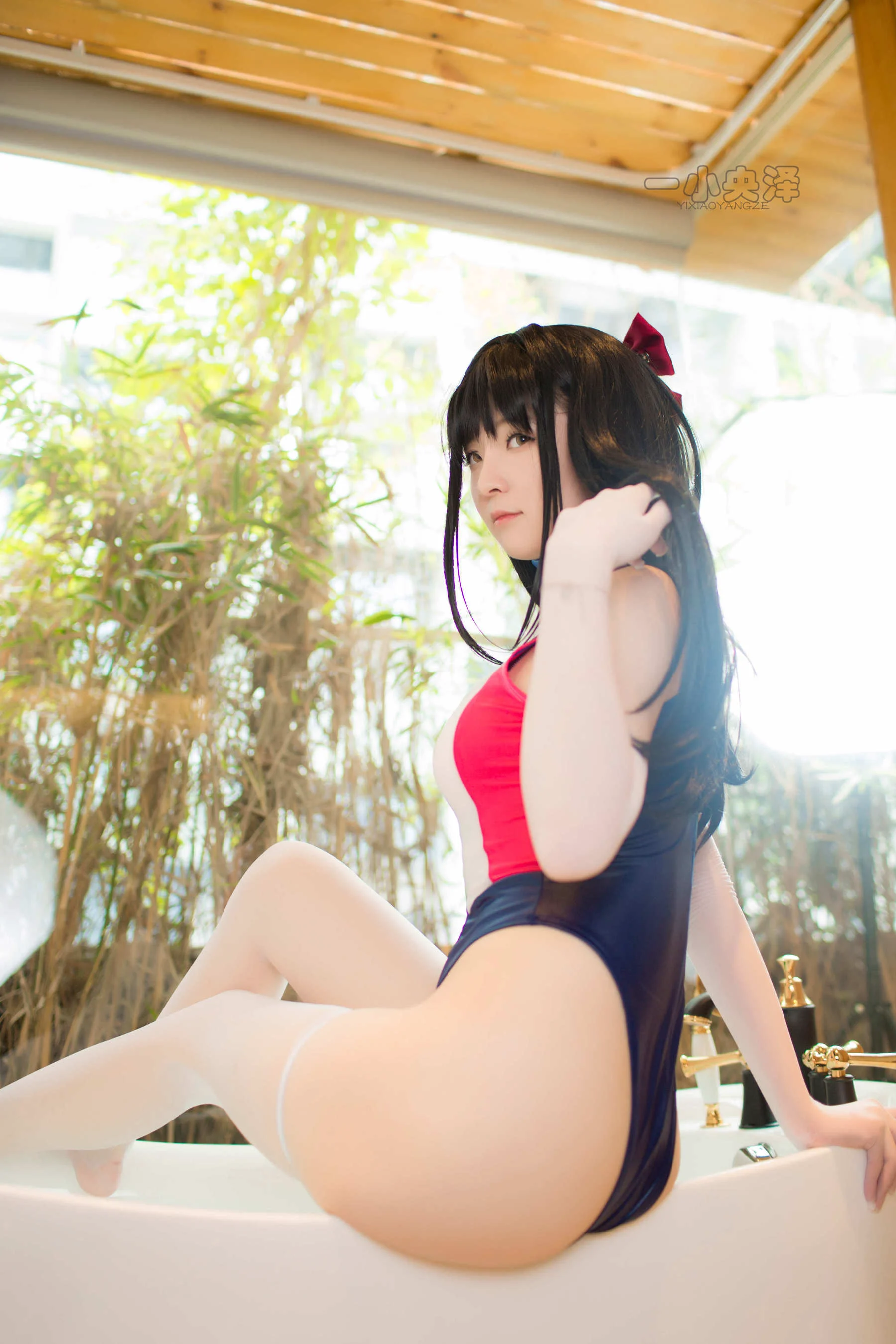 一小央泽《猫女泳衣》 [萝莉COS] 写真集 - 爱照片