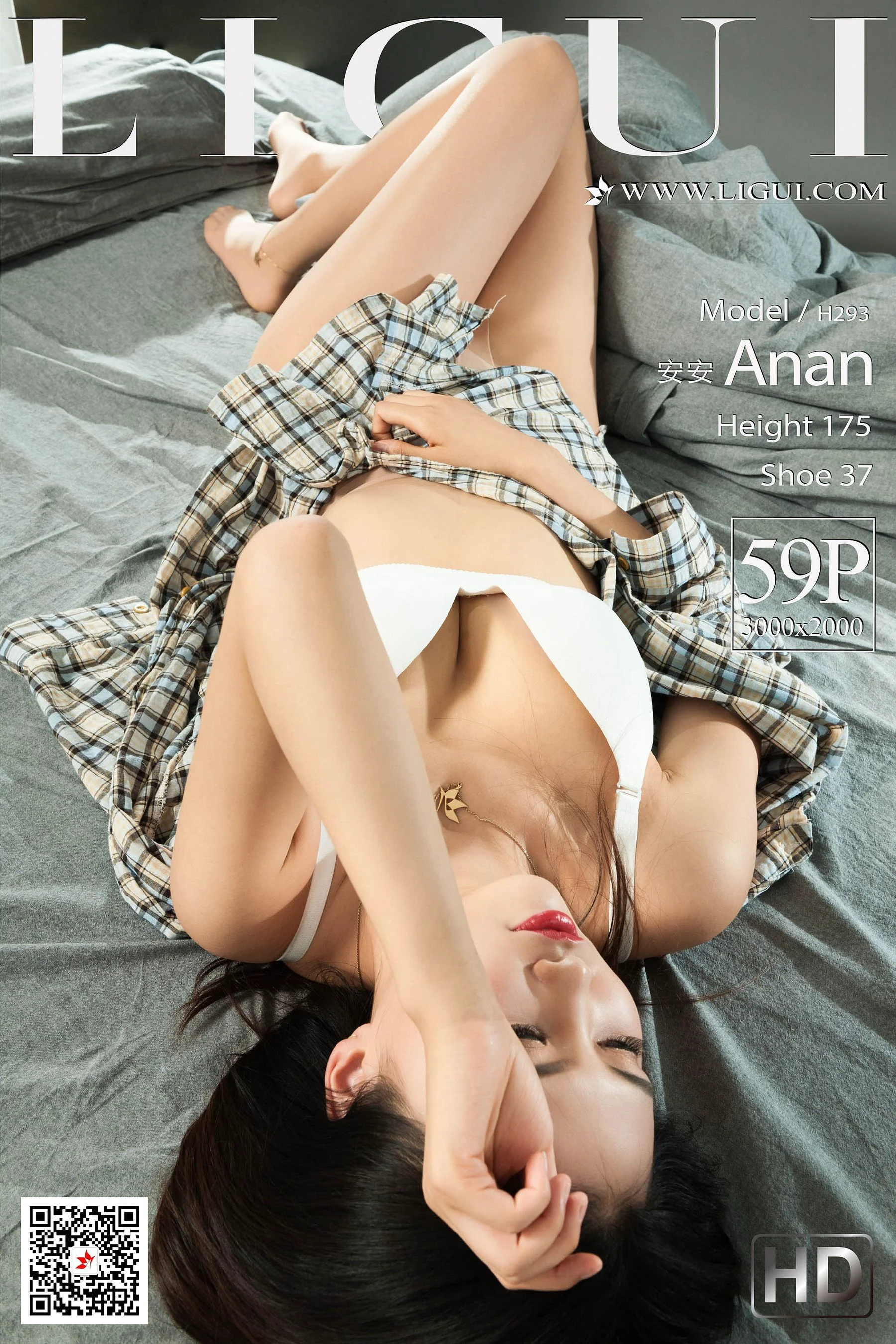[丽柜Ligui] Model 安安 《肉丝袜诱惑》 写真集 - 爱照片