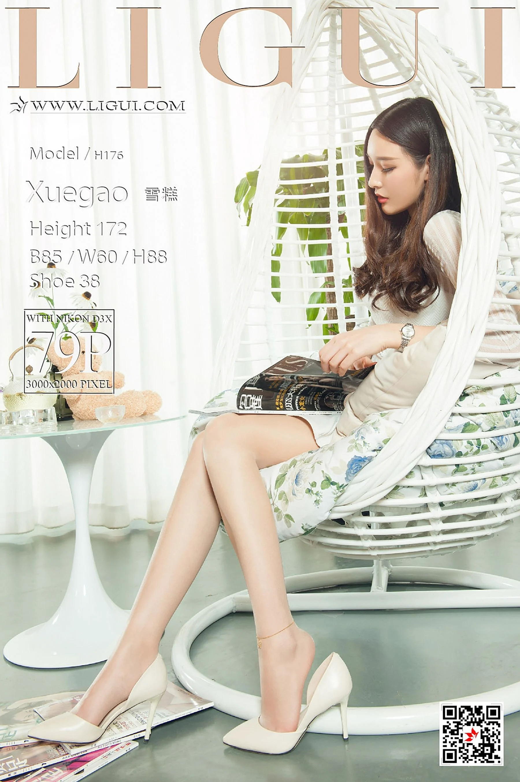 Mode 足模雪糕《吊篮椅丝足》 [丽柜Ligui] 写真集 - 爱照片