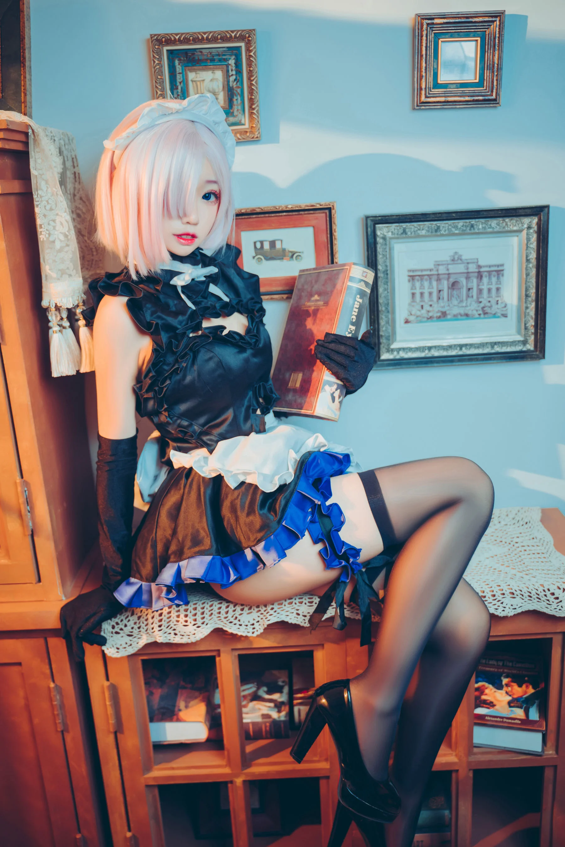 [COS福利] 猫君君MaoJun – 玛修女仆 写真套图 - 爱照片