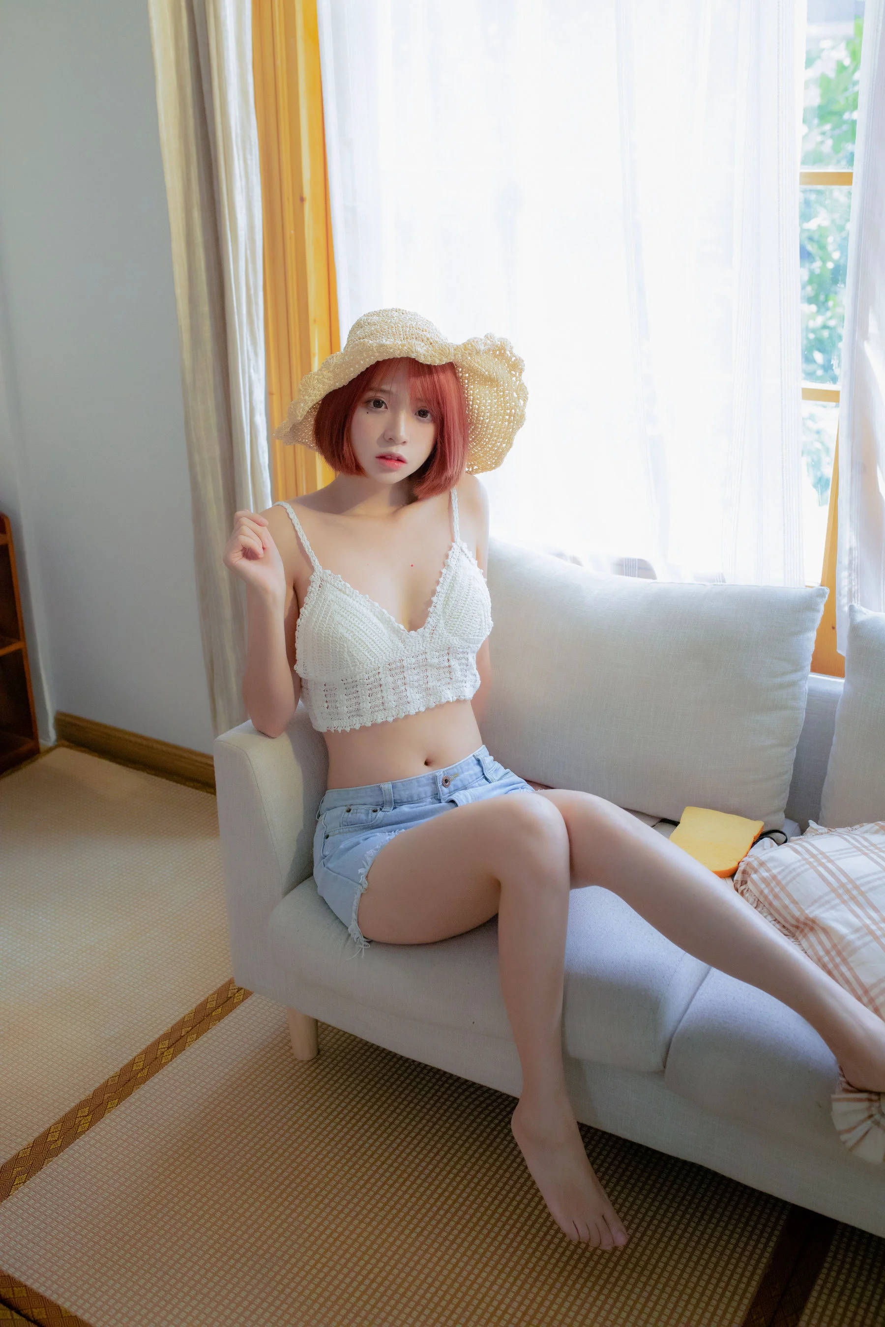 [COS福利] 疯猫ss – 草帽女孩 - 爱照片