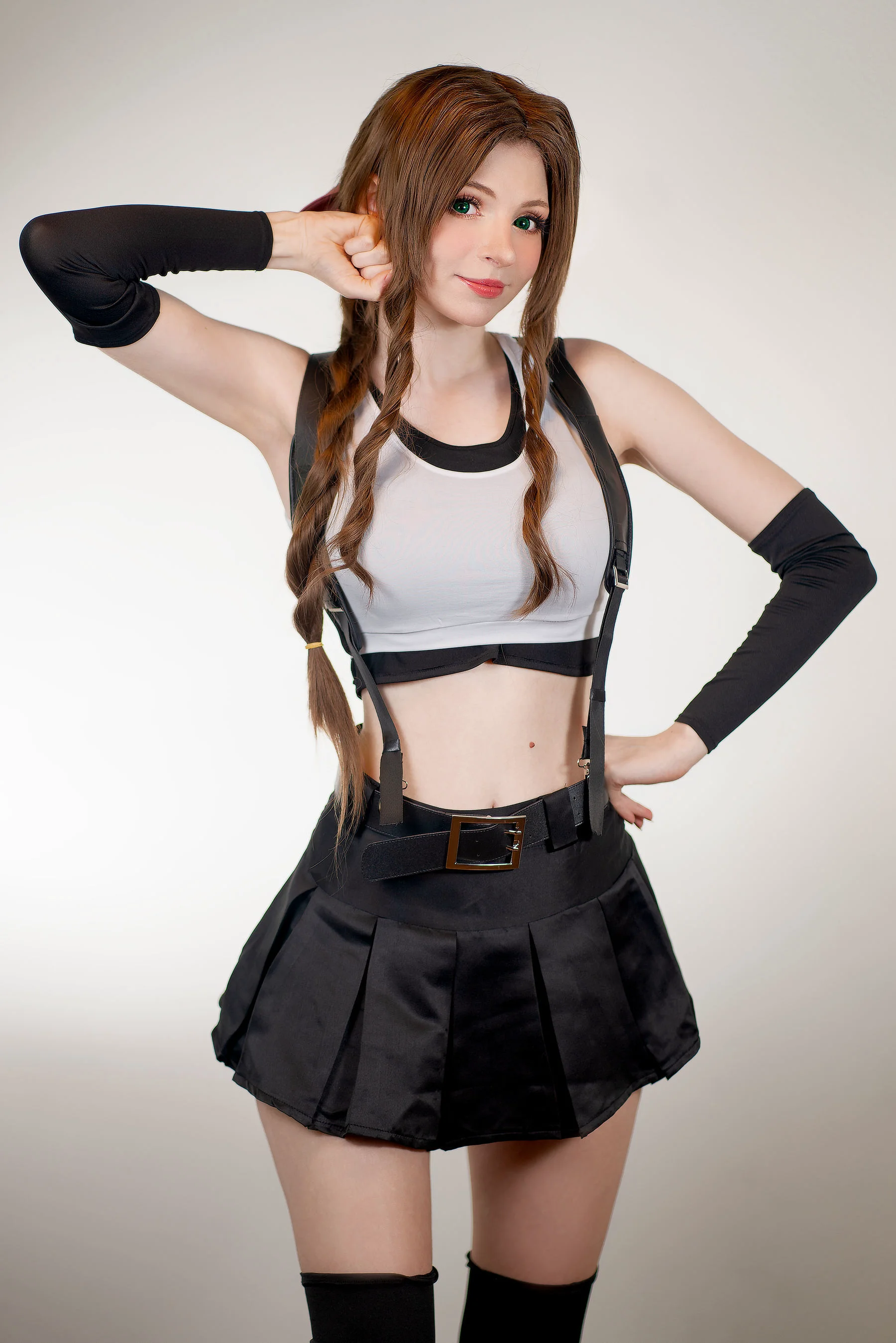 [网红COSER] Peach milky – Aerith Tifa Swap - 爱照片