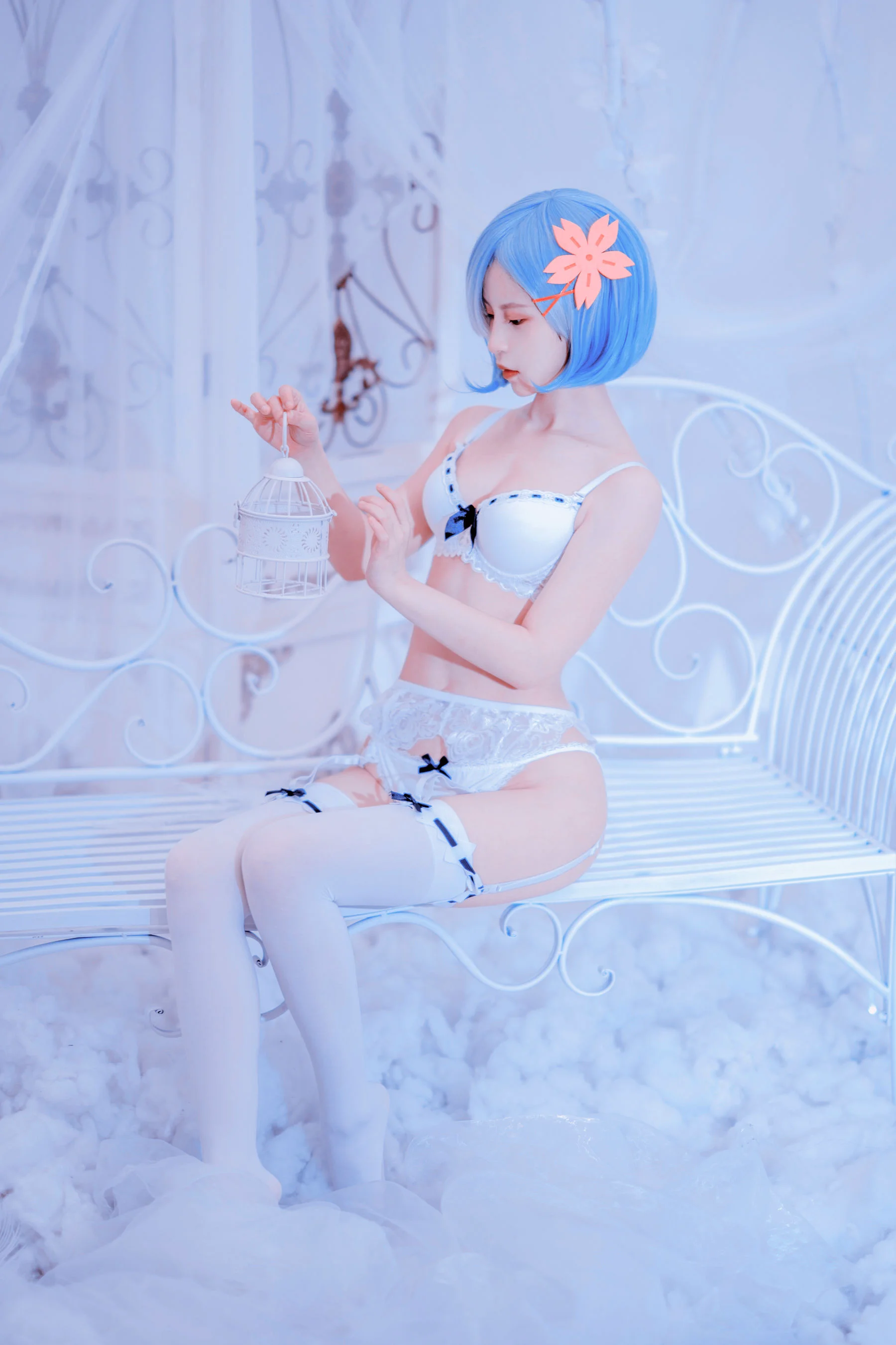 [COS福利] 美少女晕崽 – 蕾姆 - 爱照片