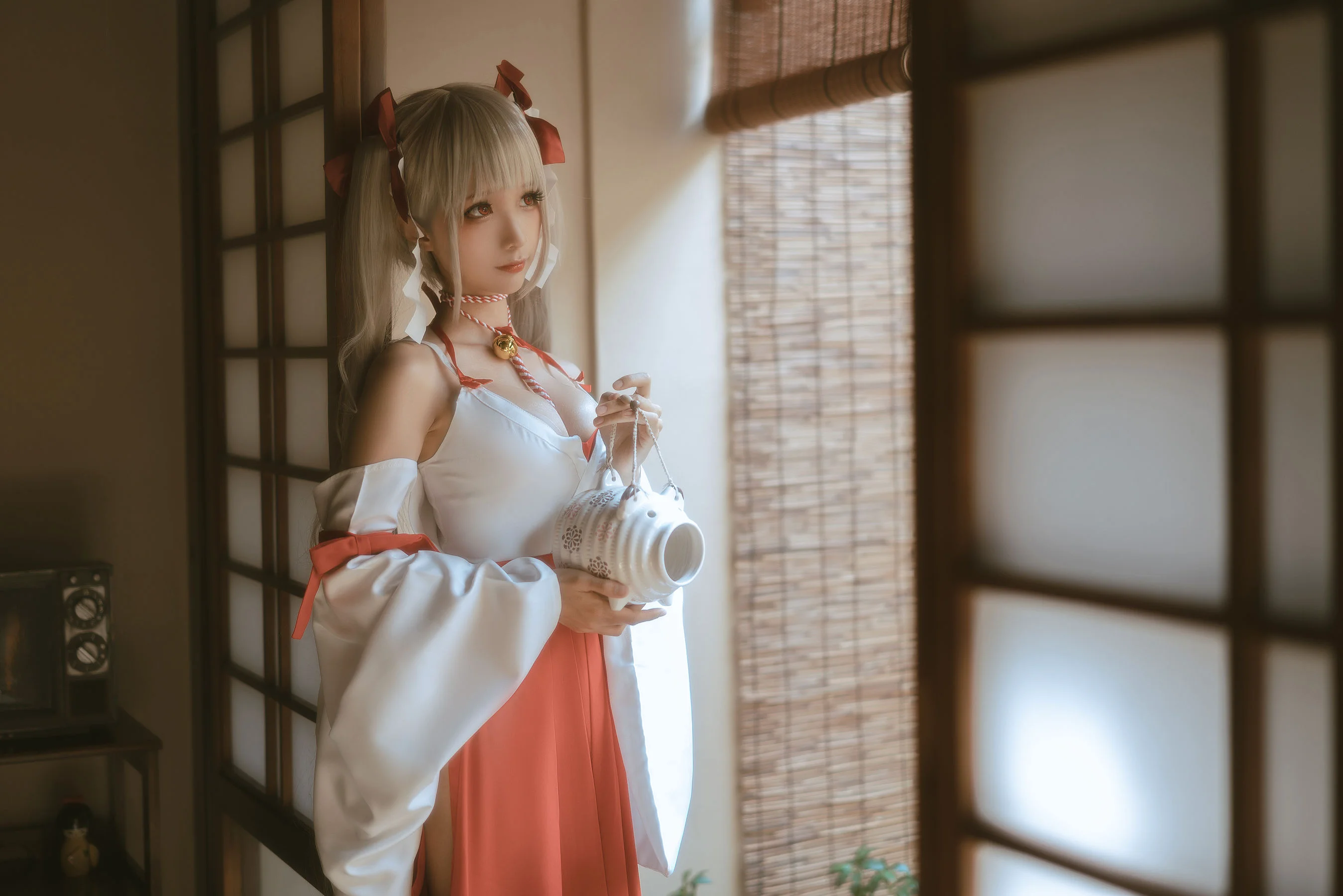 [福利COS] 蠢沫沫 – 可畏巫女 - 爱照片
