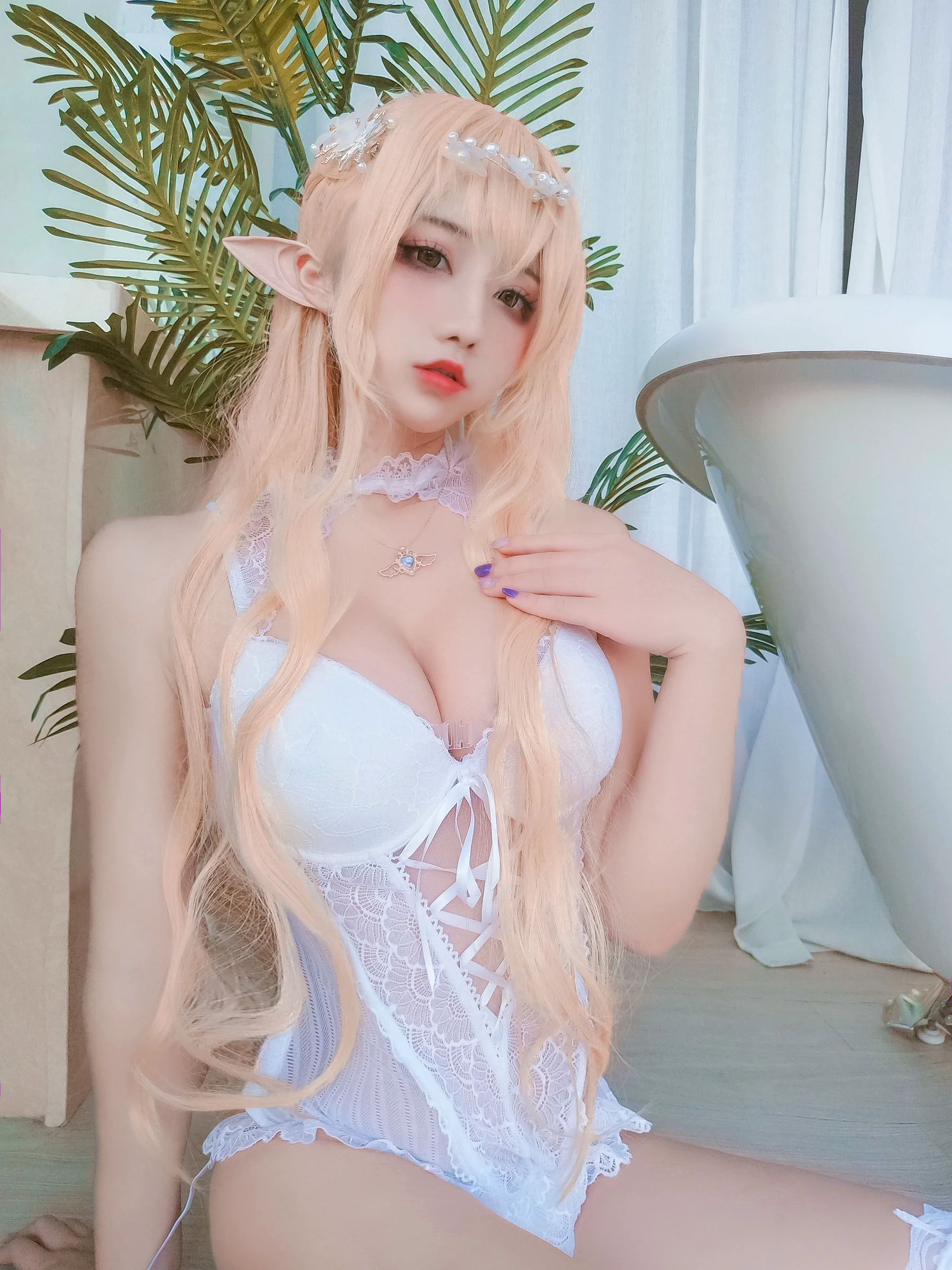 [网红COSER写真] 动漫博主九曲Jean – 精灵的栖息地 套图 - 爱照片