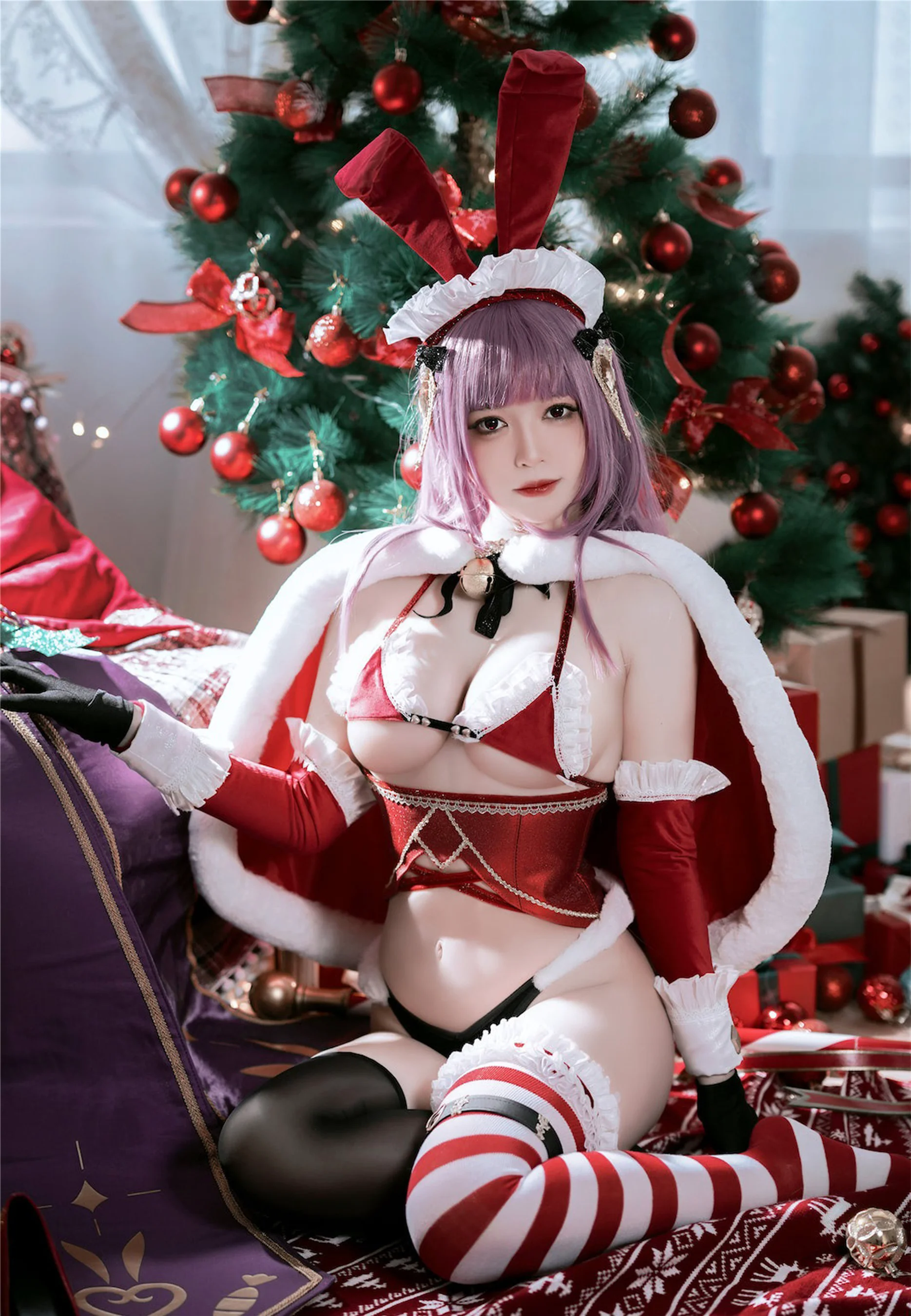 半半子 – 兔子圣诞节 Christmas Bunny Aike - 爱照片