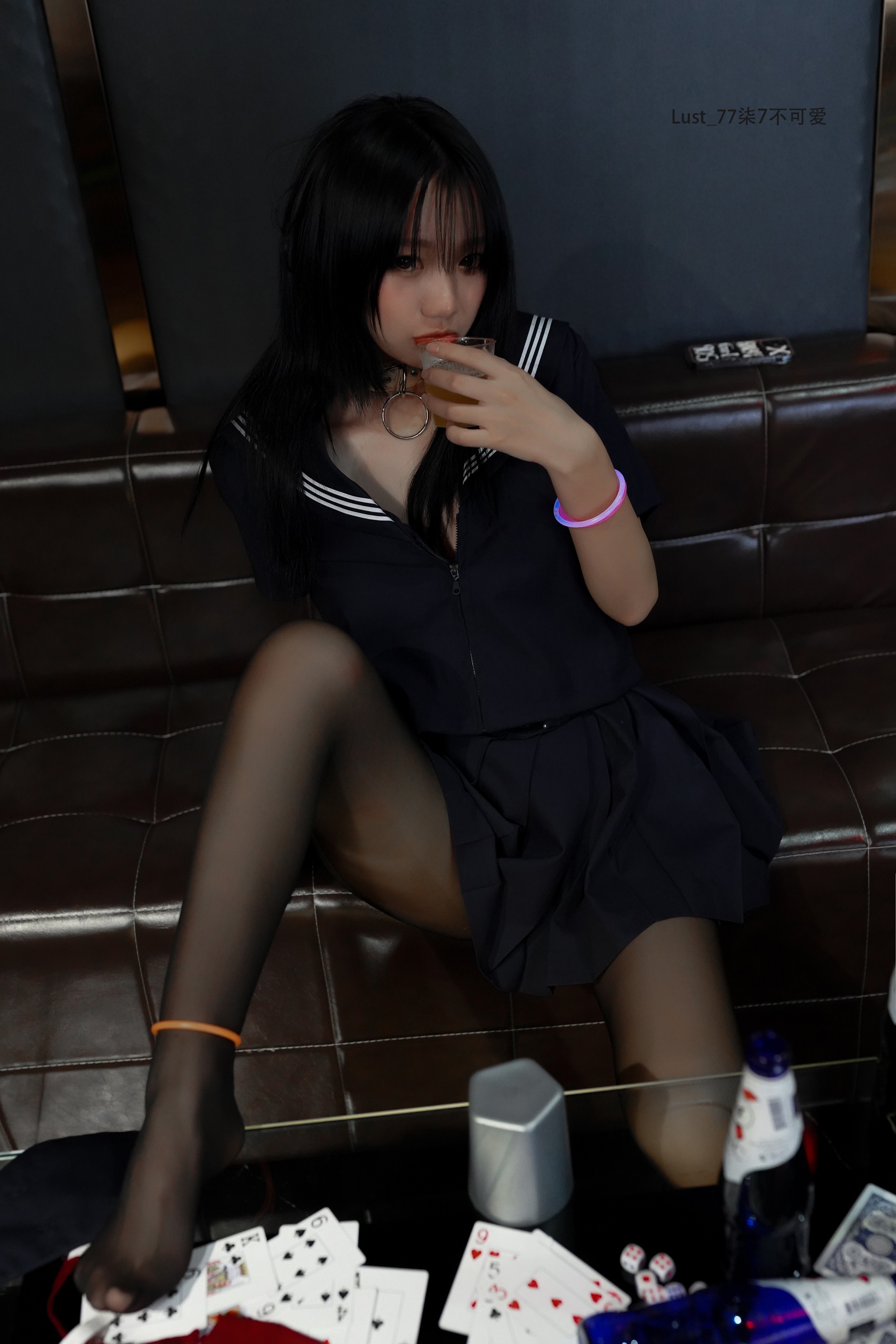 柒柒要乖哦 – 反差JK少女 - 爱照片