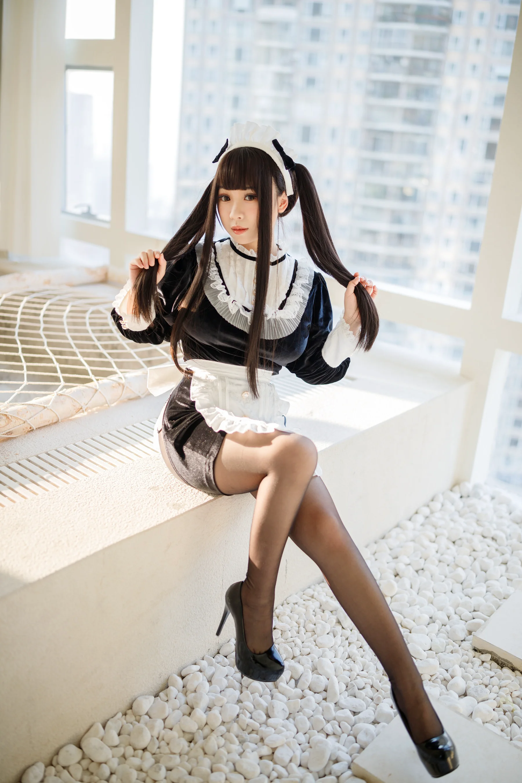 胡桃猫Kurumineko – 更衣女仆 - 爱照片