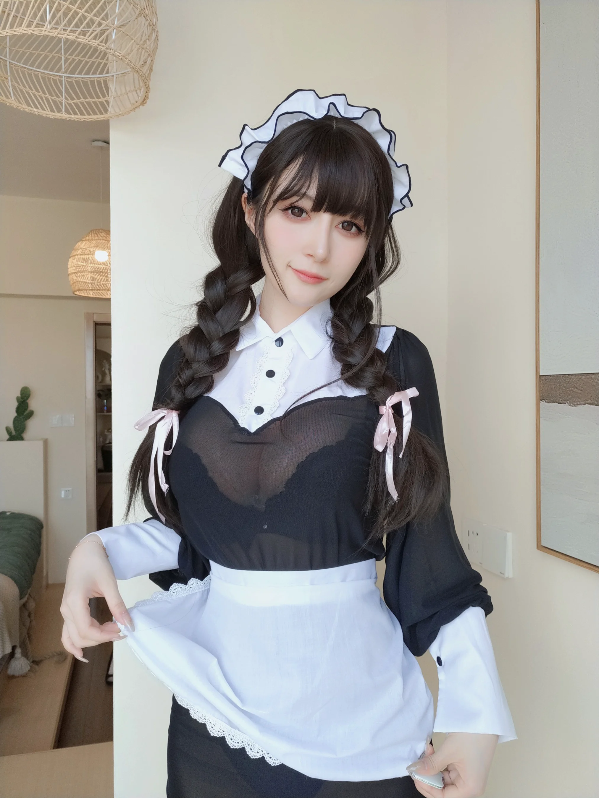 白银81 – 透明なメイド服 - 爱照片