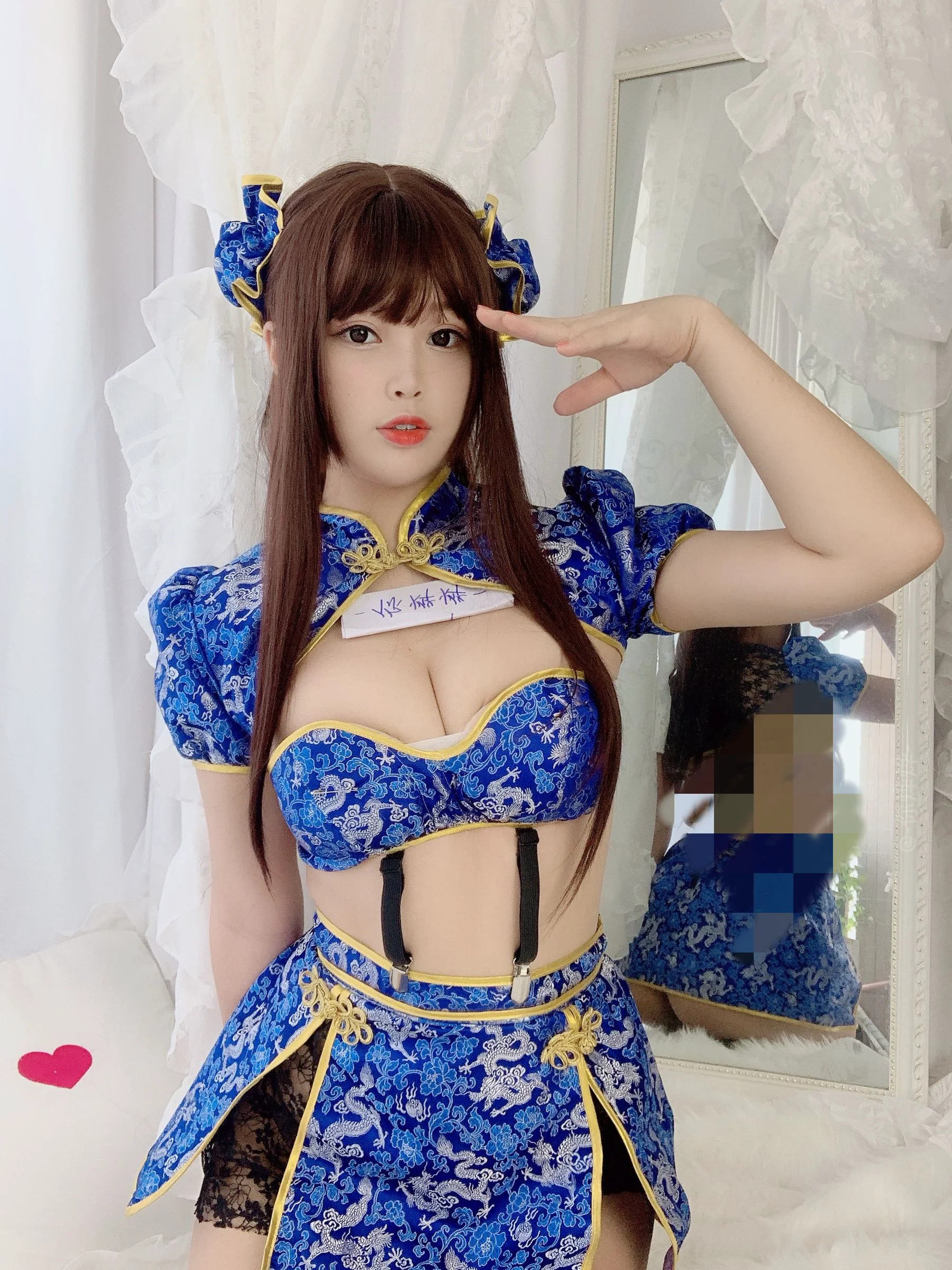 [Cosplay] 萌系小姐姐-白烨- – 功夫旗袍 - 爱照片